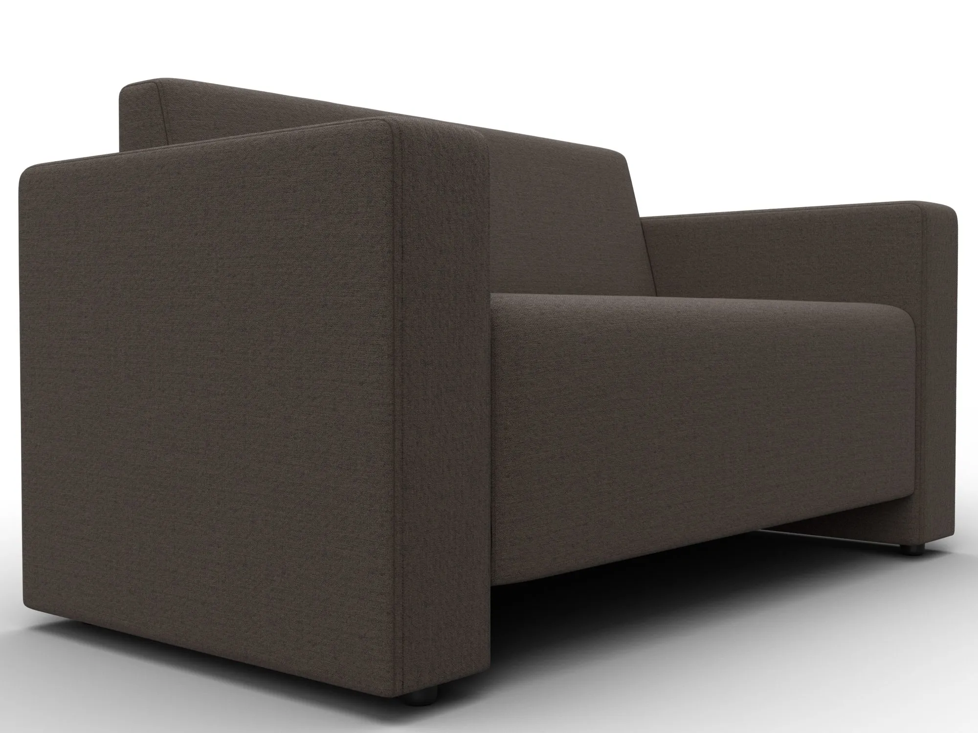 Диван прямой Лига-093 ( Амур 05 коричневый )