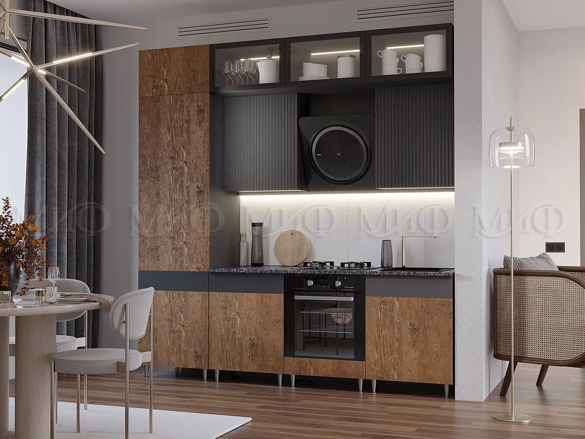 Кухня Техно-5 2,4 компоновка №2