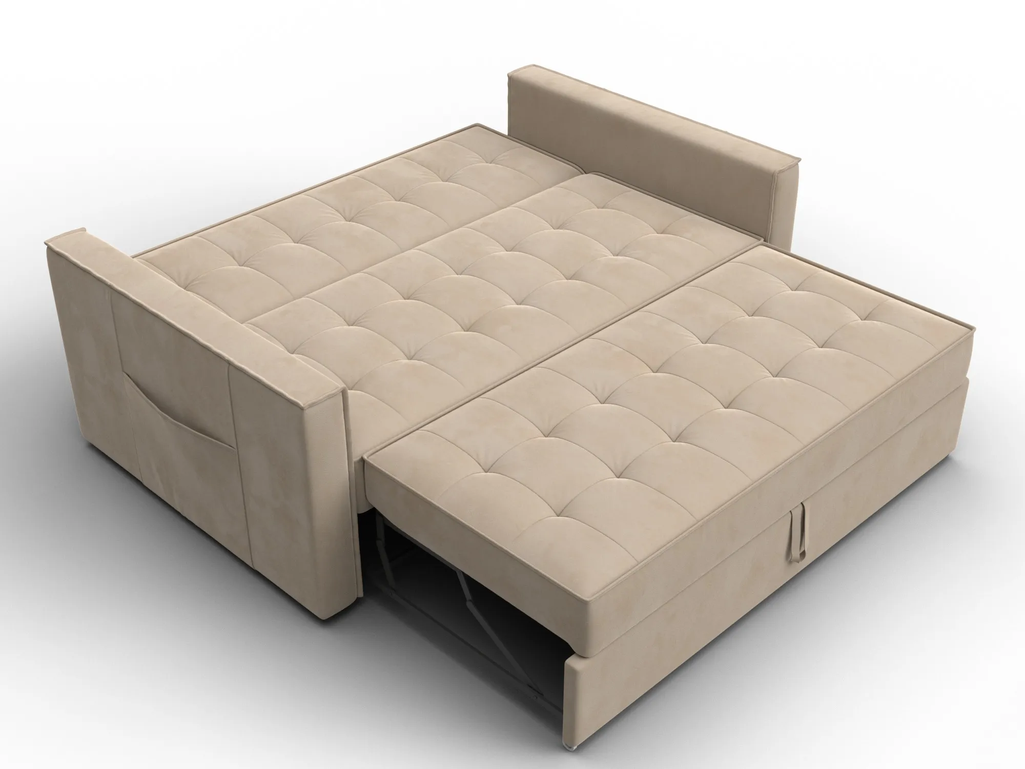 Диван прямой Лига-104 (140) ( SEVEN 729 бежевый )