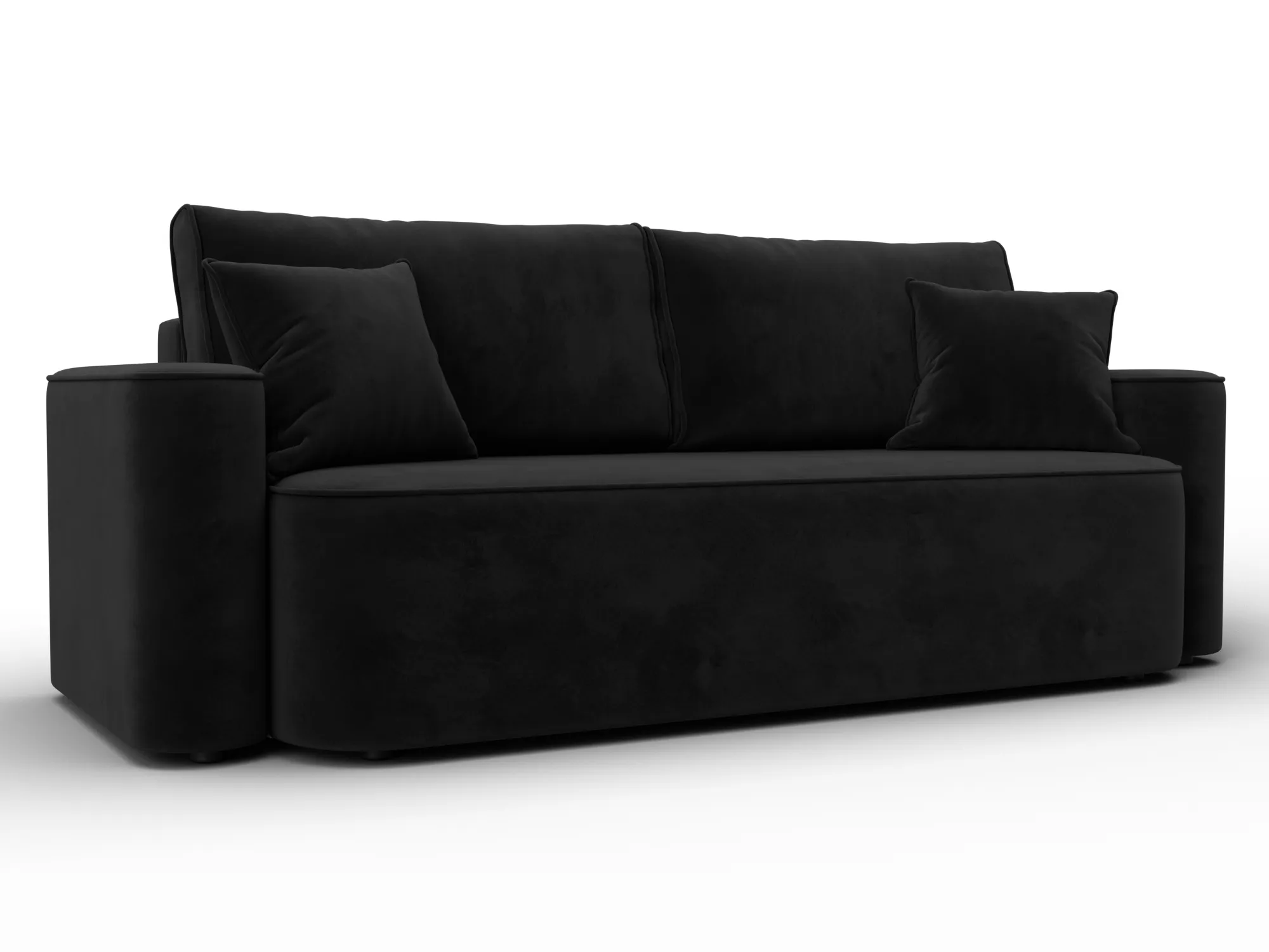 Диван прямой Лига-118 НПБ ( SEVEN 35 черный )