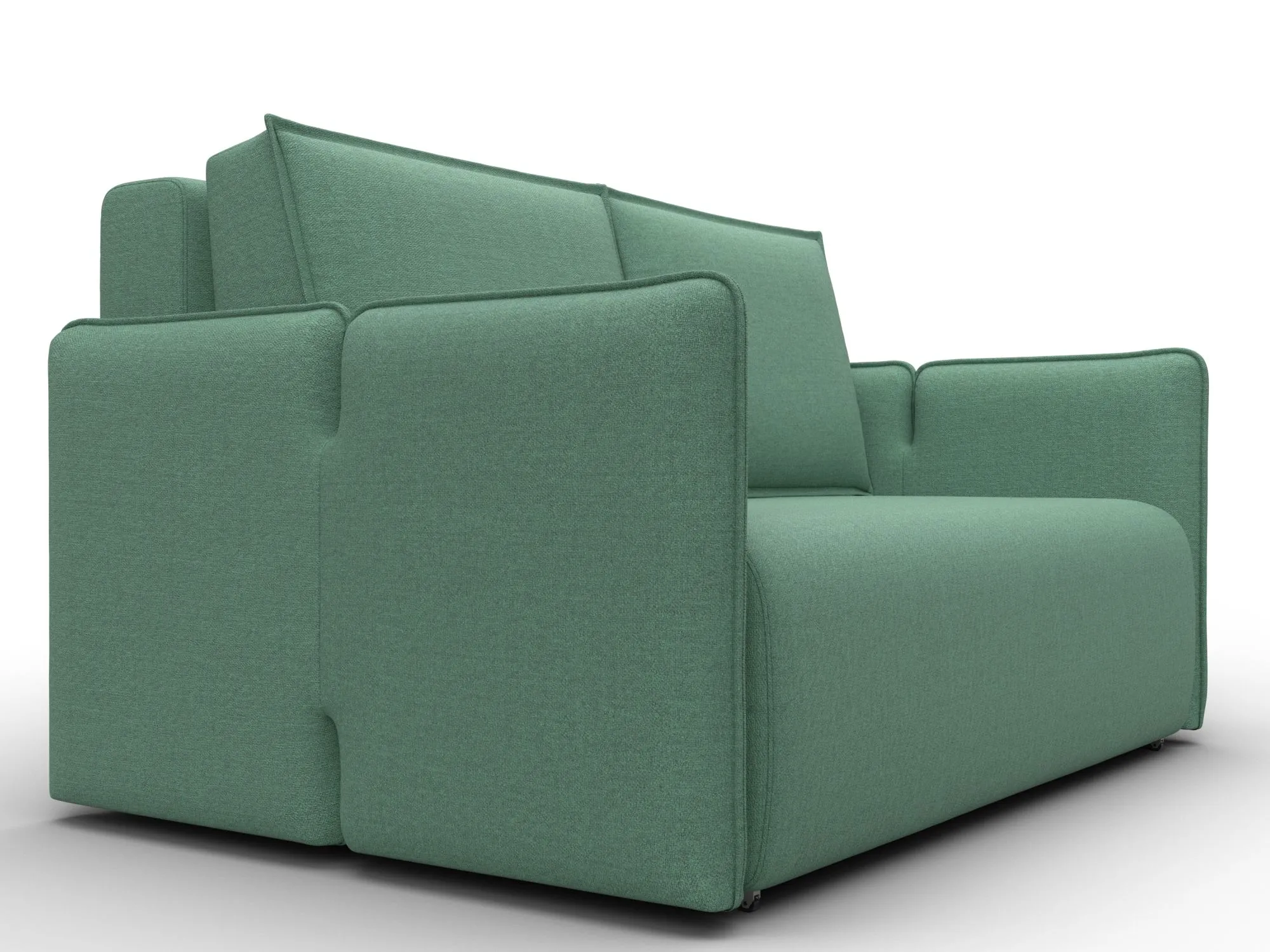 Диван прямой Лига-117 ( Амур 11 зеленый )