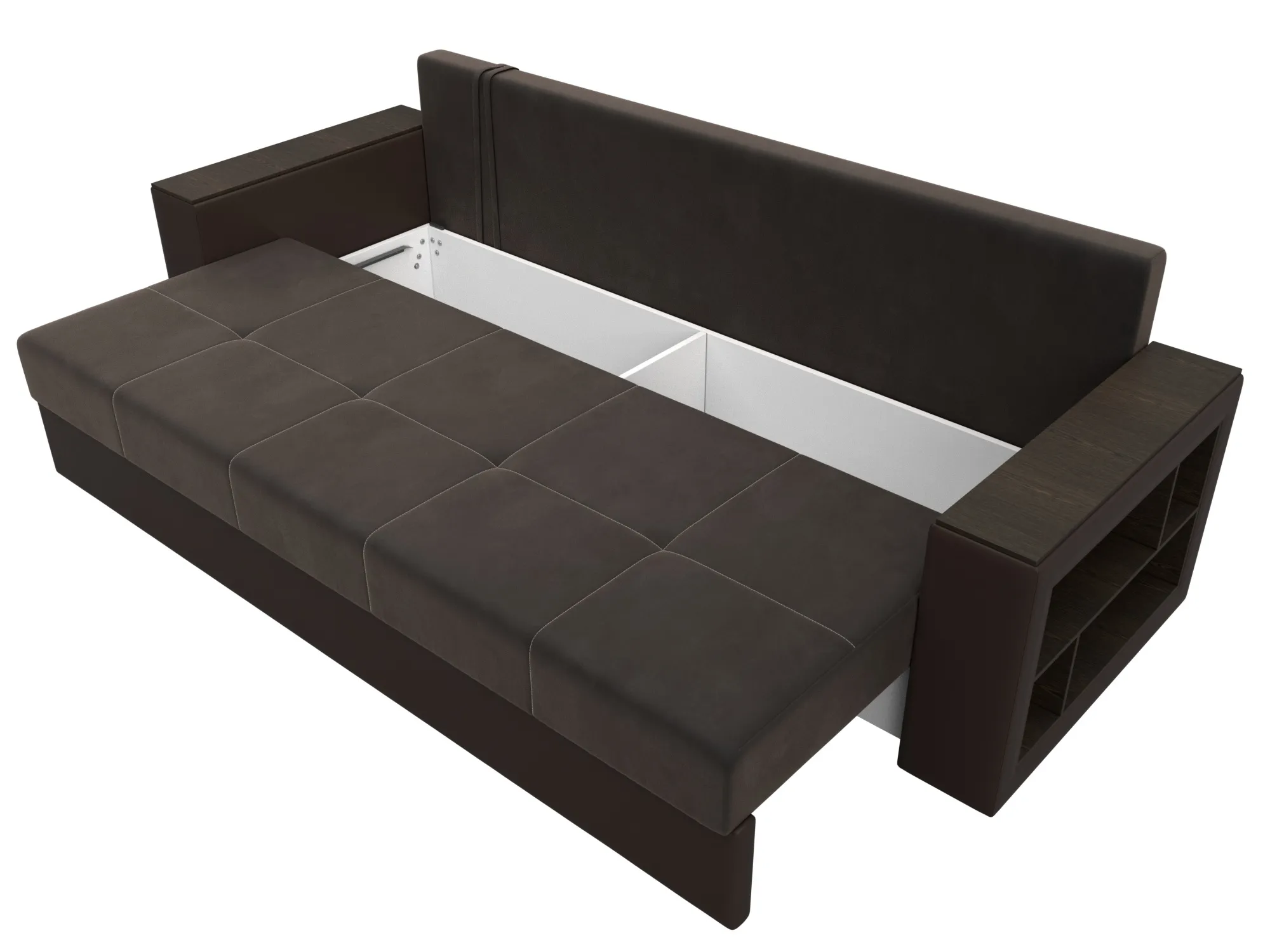 Диван прямой Дубай Лайт ( Коричневый;Коричневый )