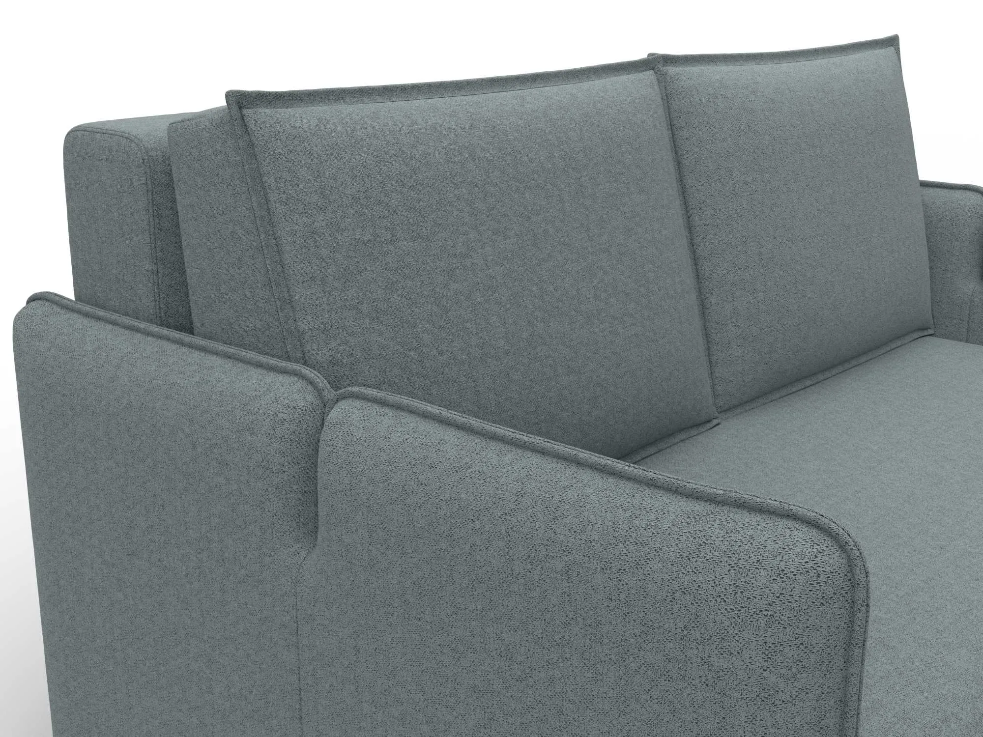 Диван прямой Лига-117 ( Амур 07 серый )