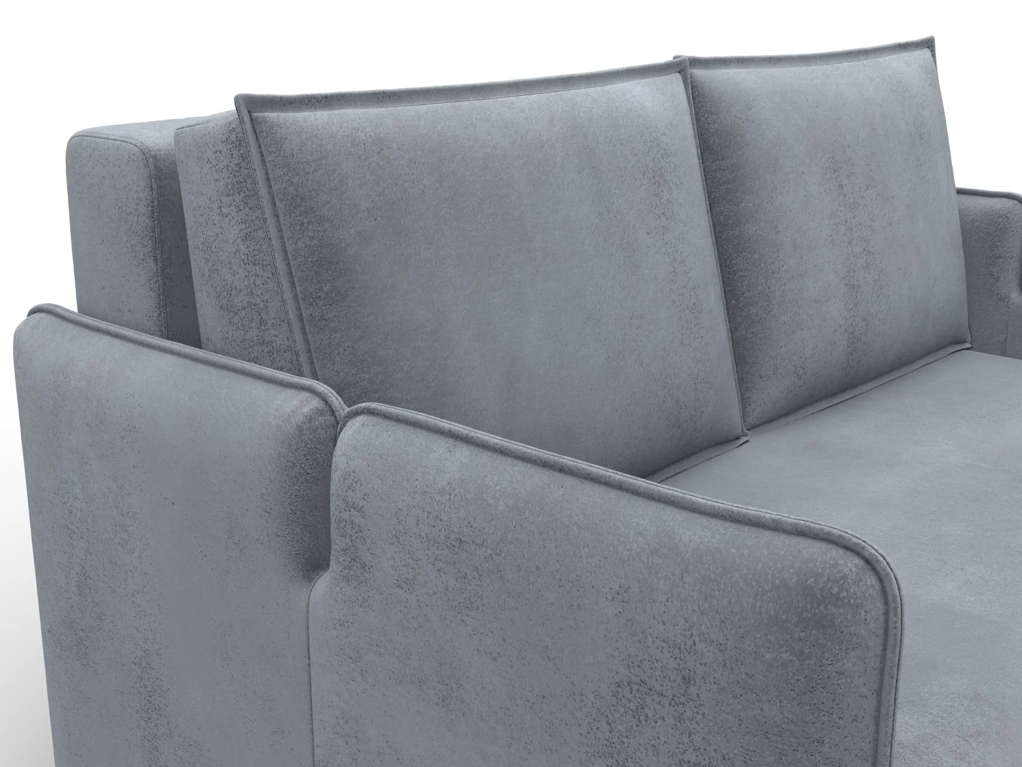 Диван прямой Лига-117 ( TOWER 10 серый )