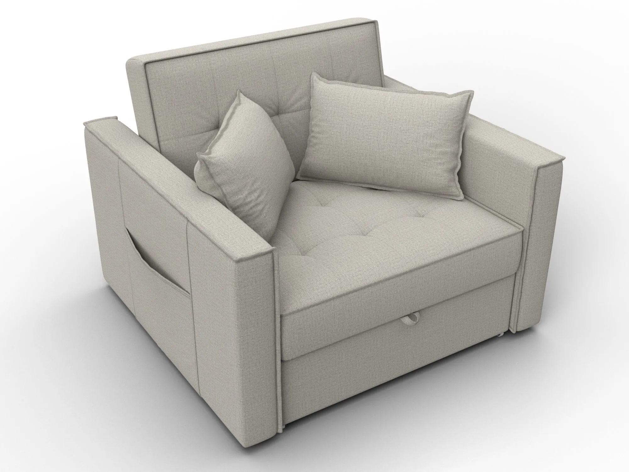 Кресло-кровать Лига-104 (80) ( Амур 02 бежевый )