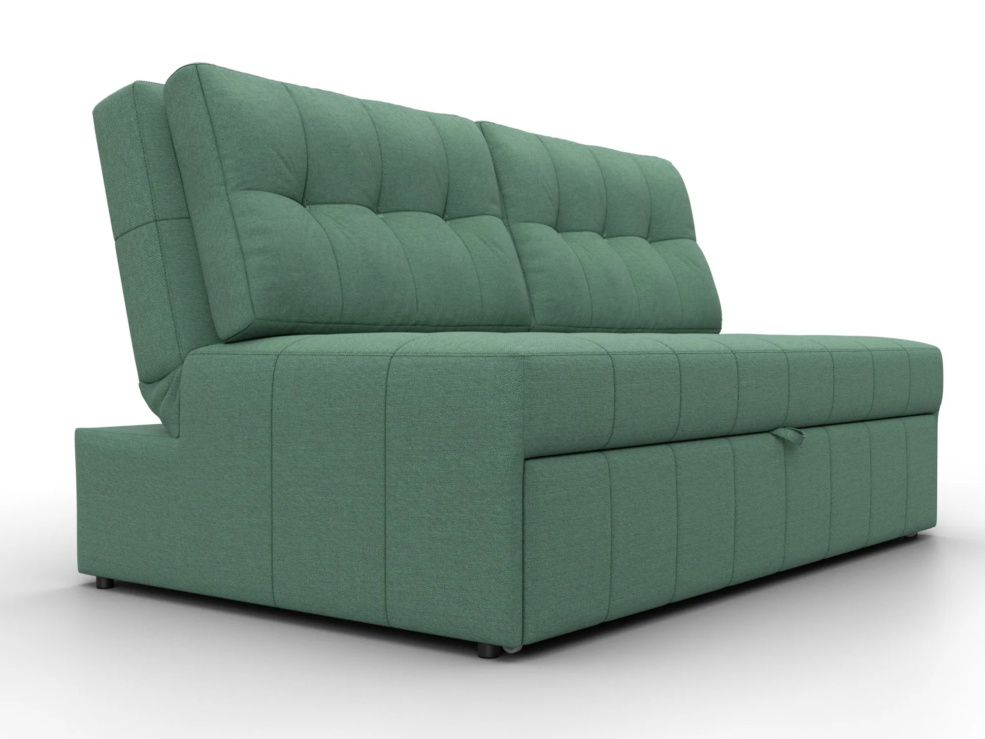 Диван прямой Лига-107 (140) ( Амур 11 зеленый )