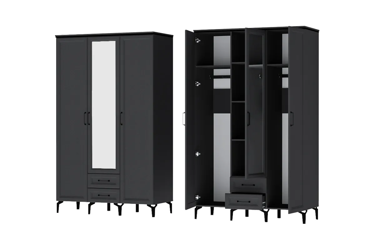 Шкаф ШК-3 Шарм  Антрацит