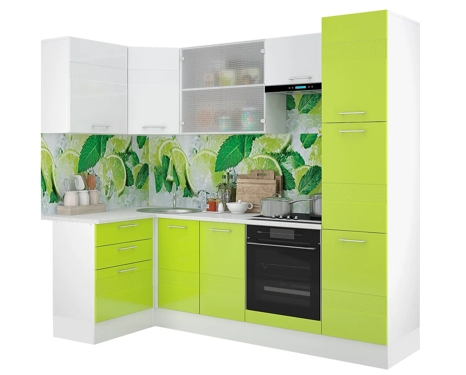 Кухня Люкс угловая 1,2х2,45 м