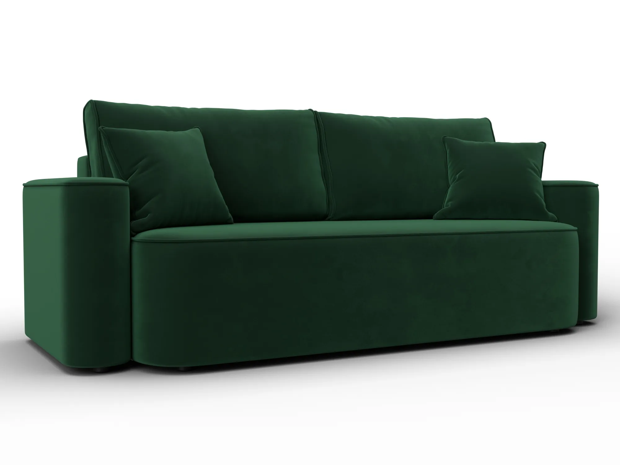 Диван прямой Лига-118 НПБ ( SEVEN 626 зеленый )