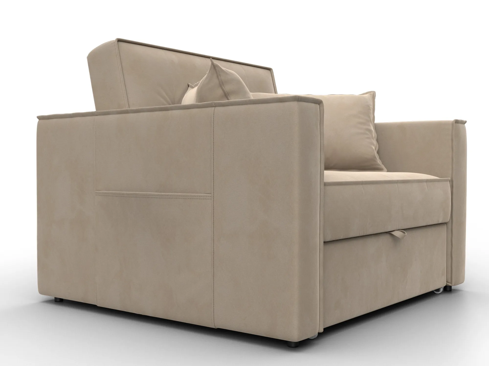 Кресло-кровать Лига-104 (80) ( SEVEN 729 бежевый )