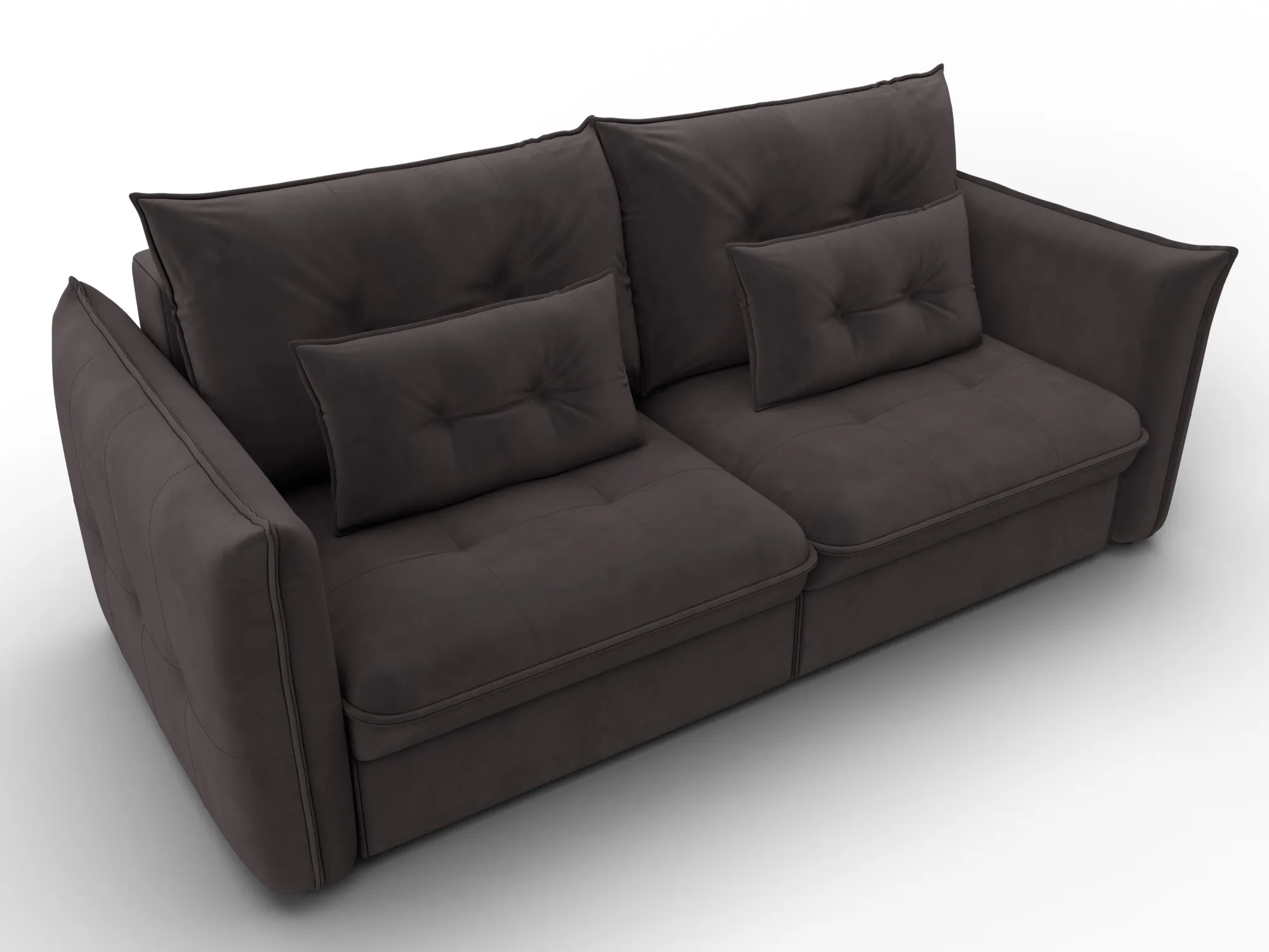 Диван прямой Лига-100 НПБ ( SEVEN 727 коричневый )