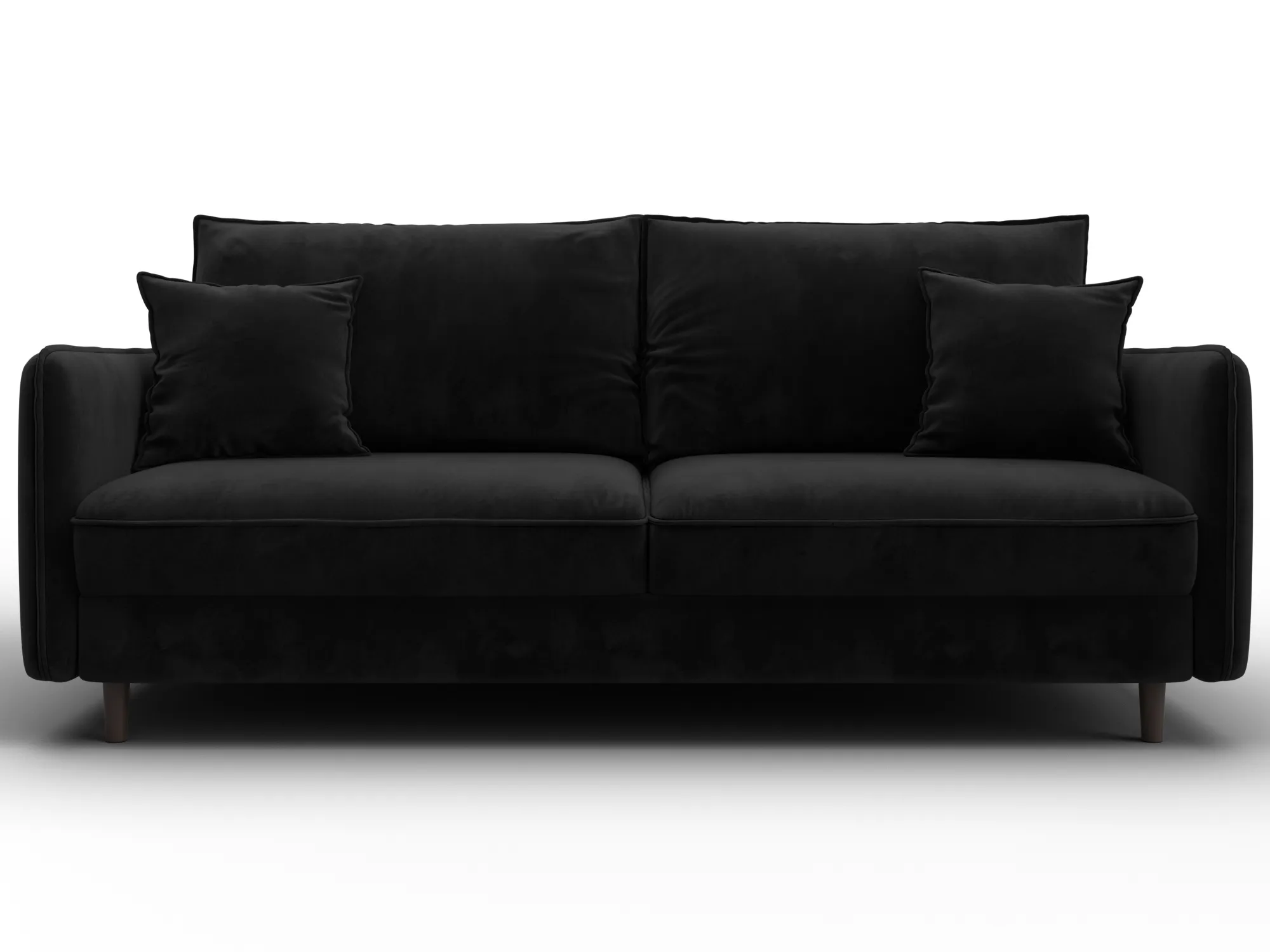 Диван прямой Лига-064 НПБ ( SEVEN 35 черный )