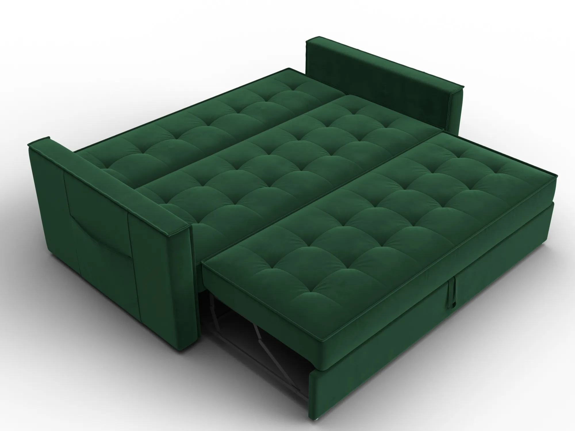 Диван прямой Лига-104 (160) ( SEVEN 626 зеленый )