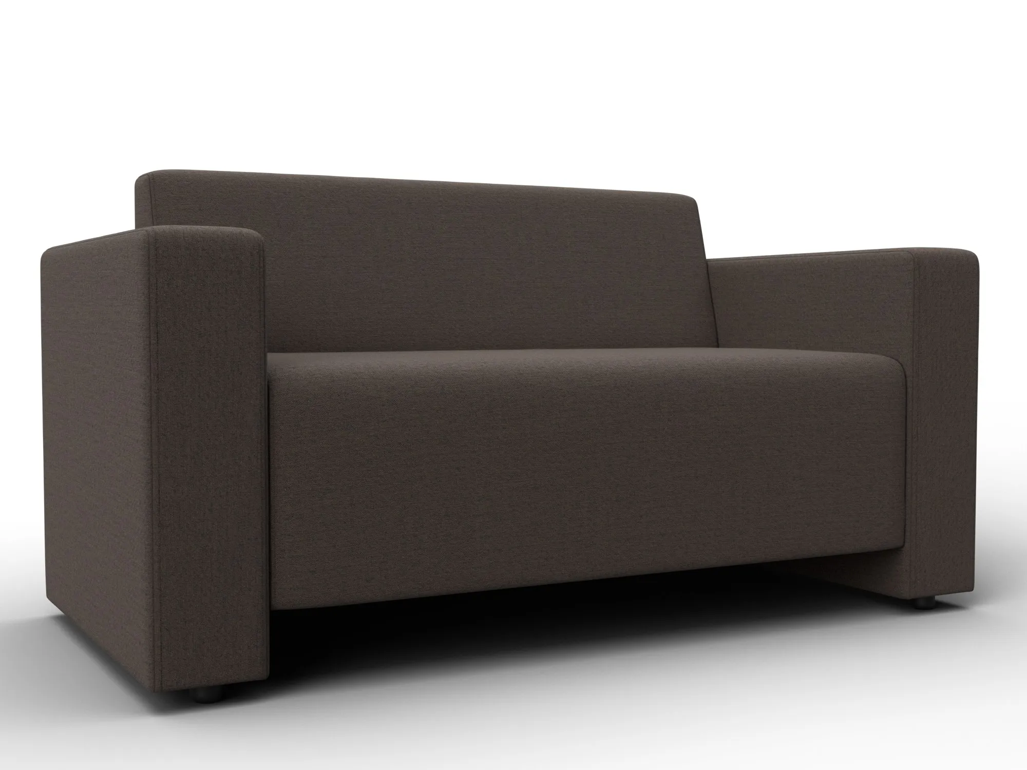 Диван прямой Лига-093 ( Амур 05 коричневый )