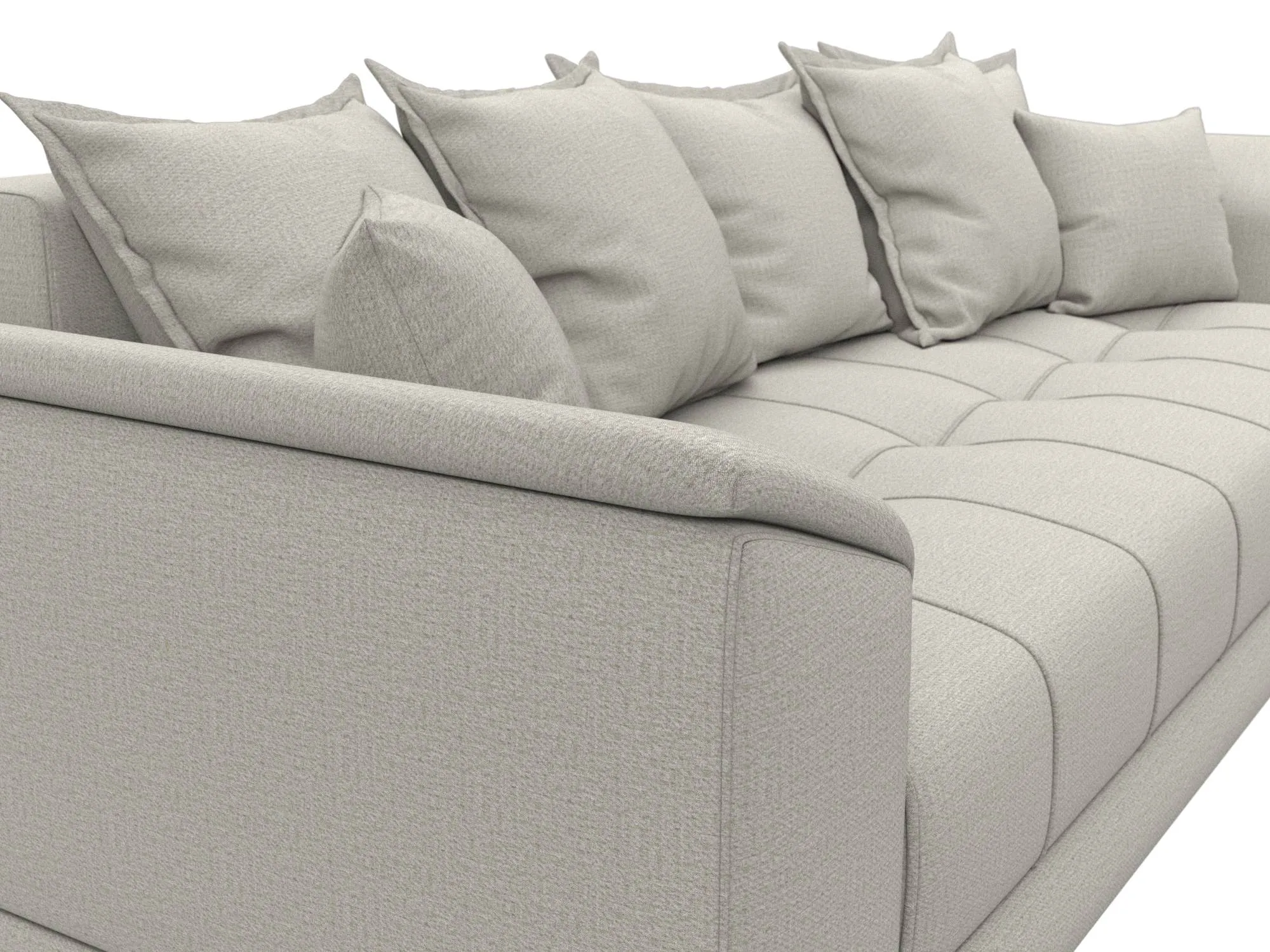 Диван прямой НордСтар НПБ ( Амур 02 бежевый )