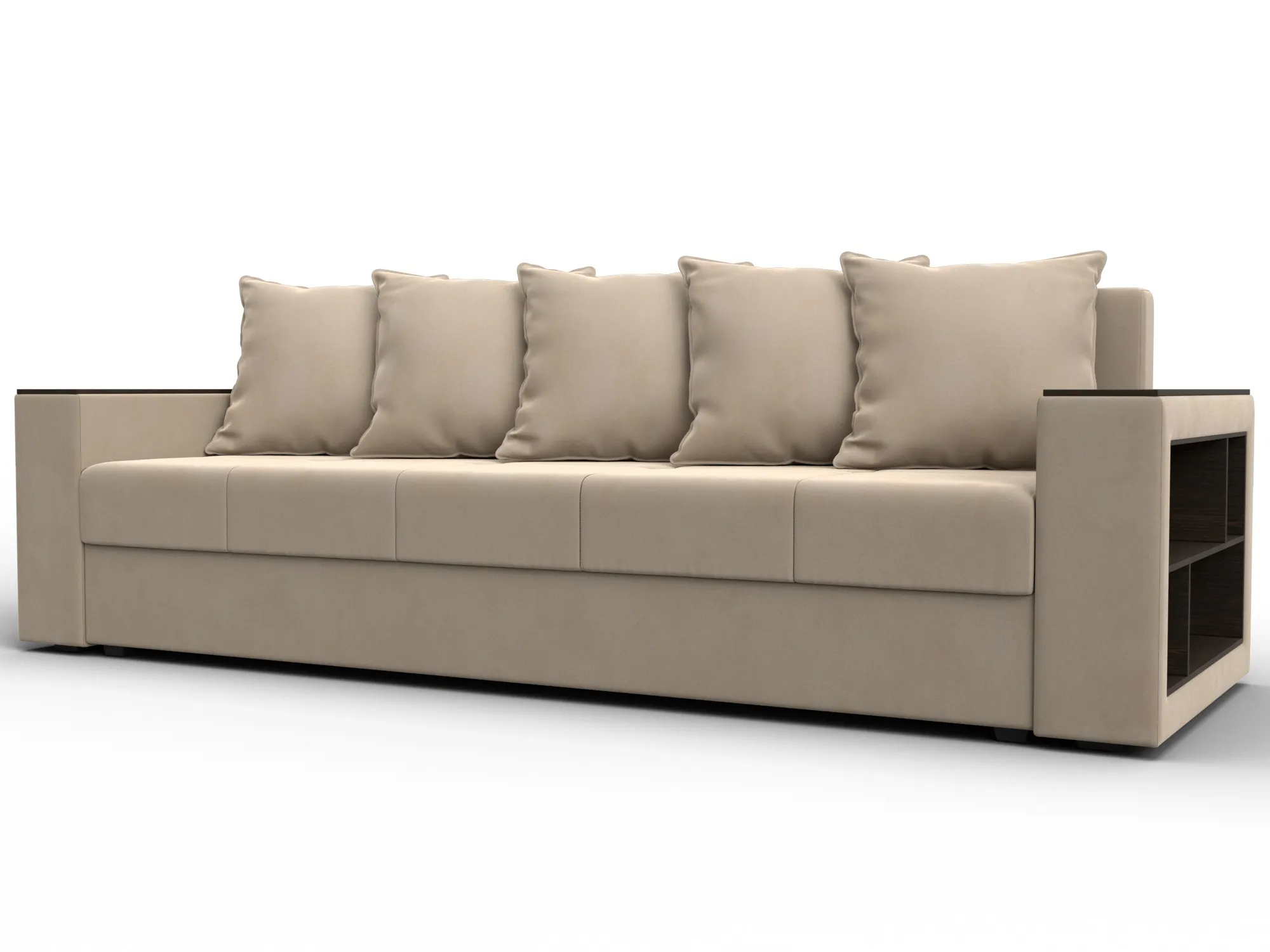 Диван прямой Дубай Лайт ( SEVEN 729 бежевый )