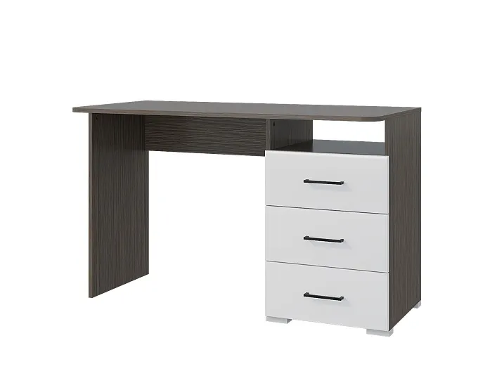 Стол компьютерный Ненси (венге/белый глянец)