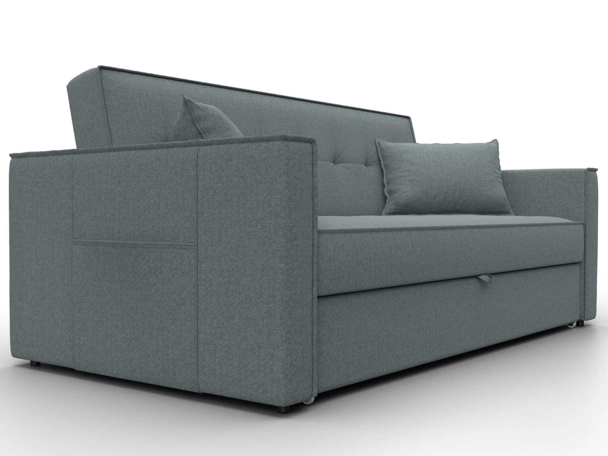 Диван прямой Лига-104 (160) ( Амур 07 серый )