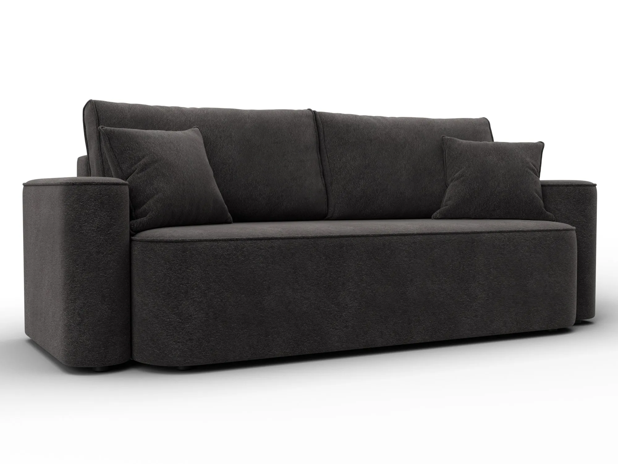 Диван прямой Лига-118 НПБ ( LAIM 10 темно-коричневый )