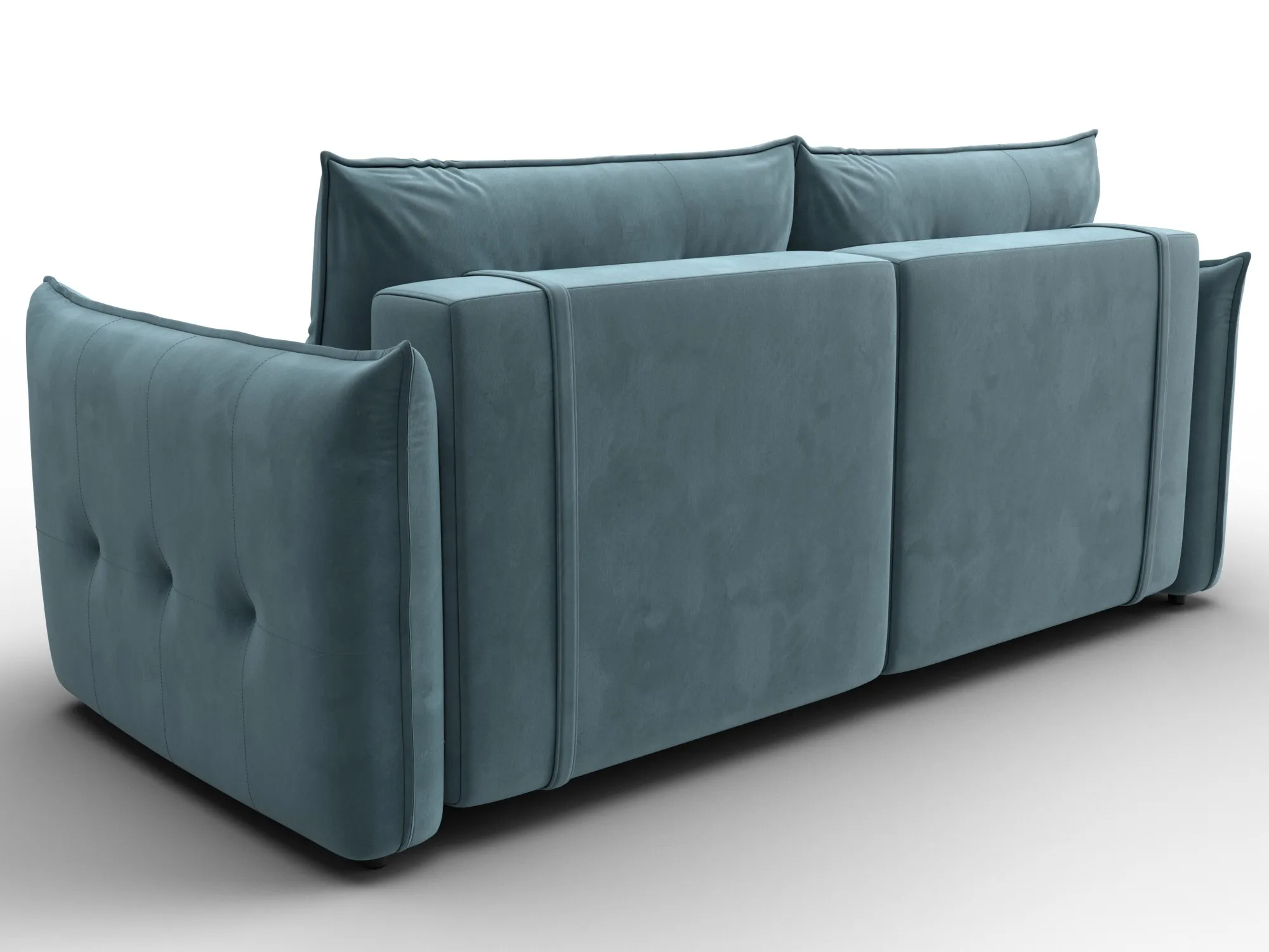 Диван прямой Лига-100 НПБ ( SEVEN 113 бирюзовый )