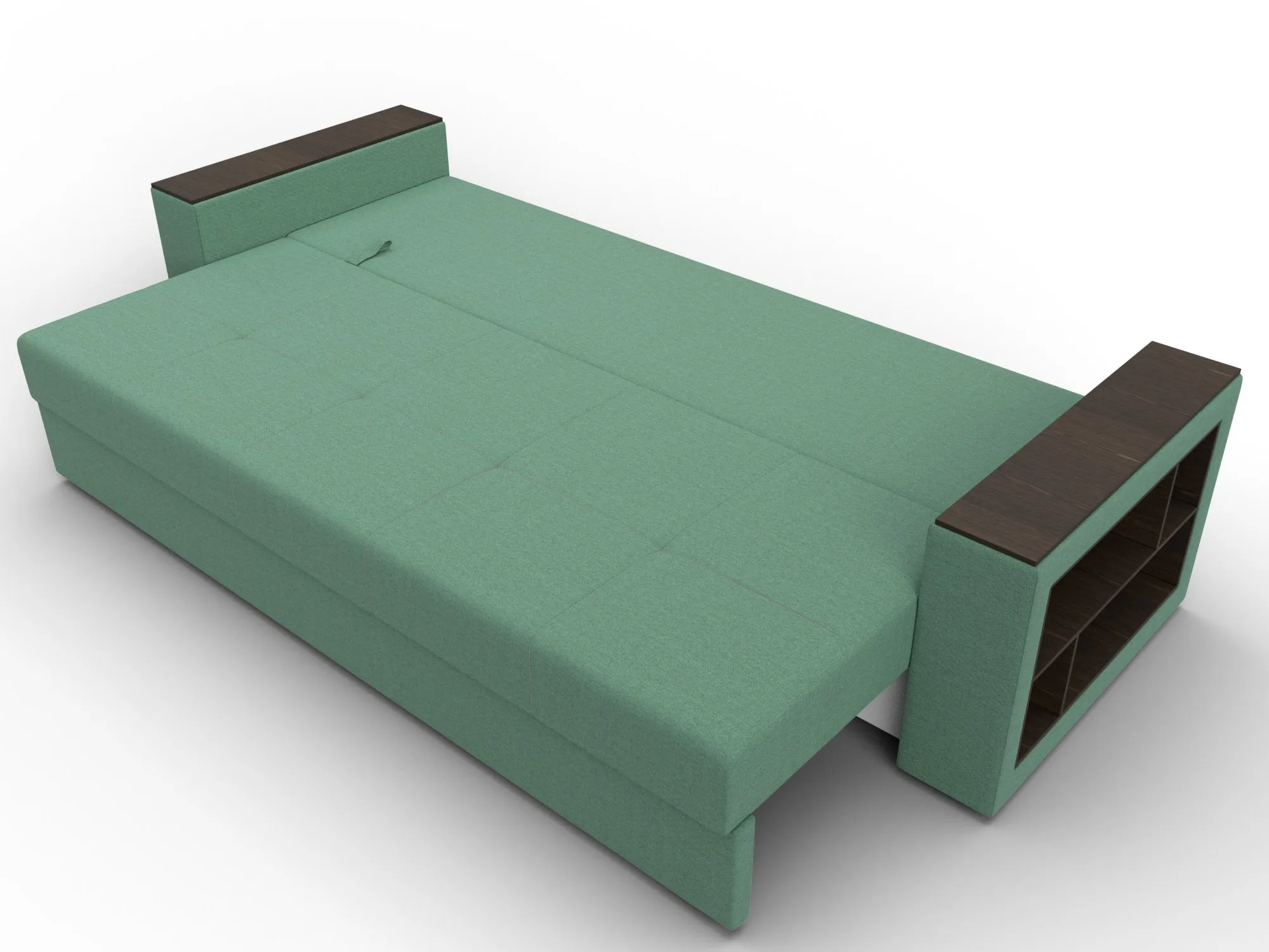 Диван прямой Дубай Лайт ( Амур 11 зеленый )