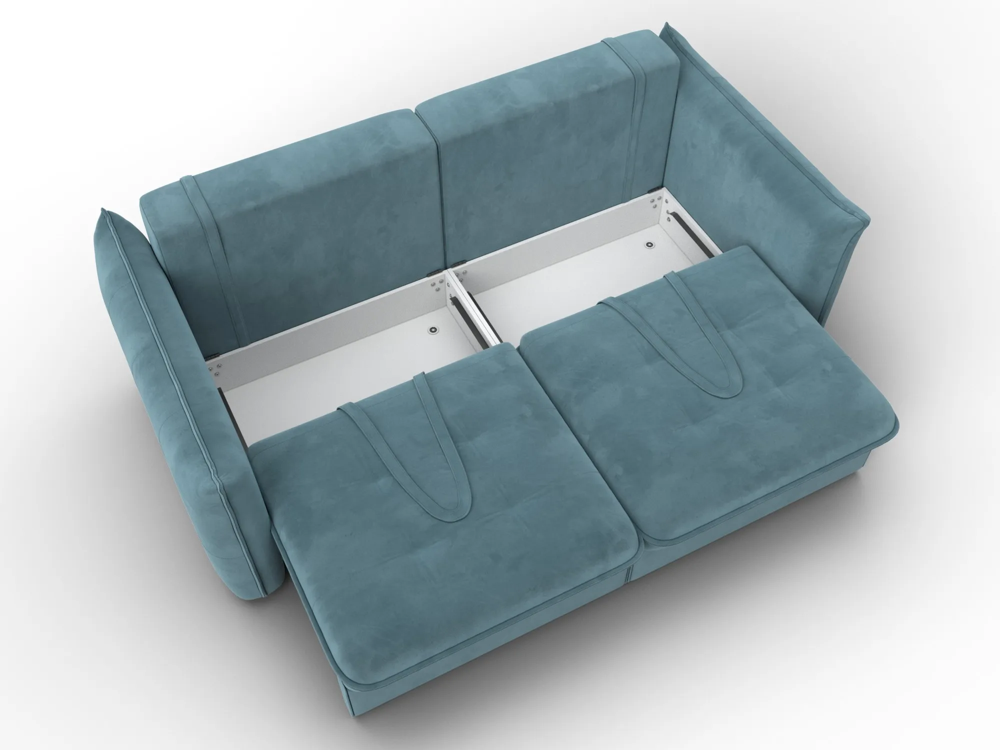 Диван прямой Лига-100 НПБ ( SEVEN 113 бирюзовый )