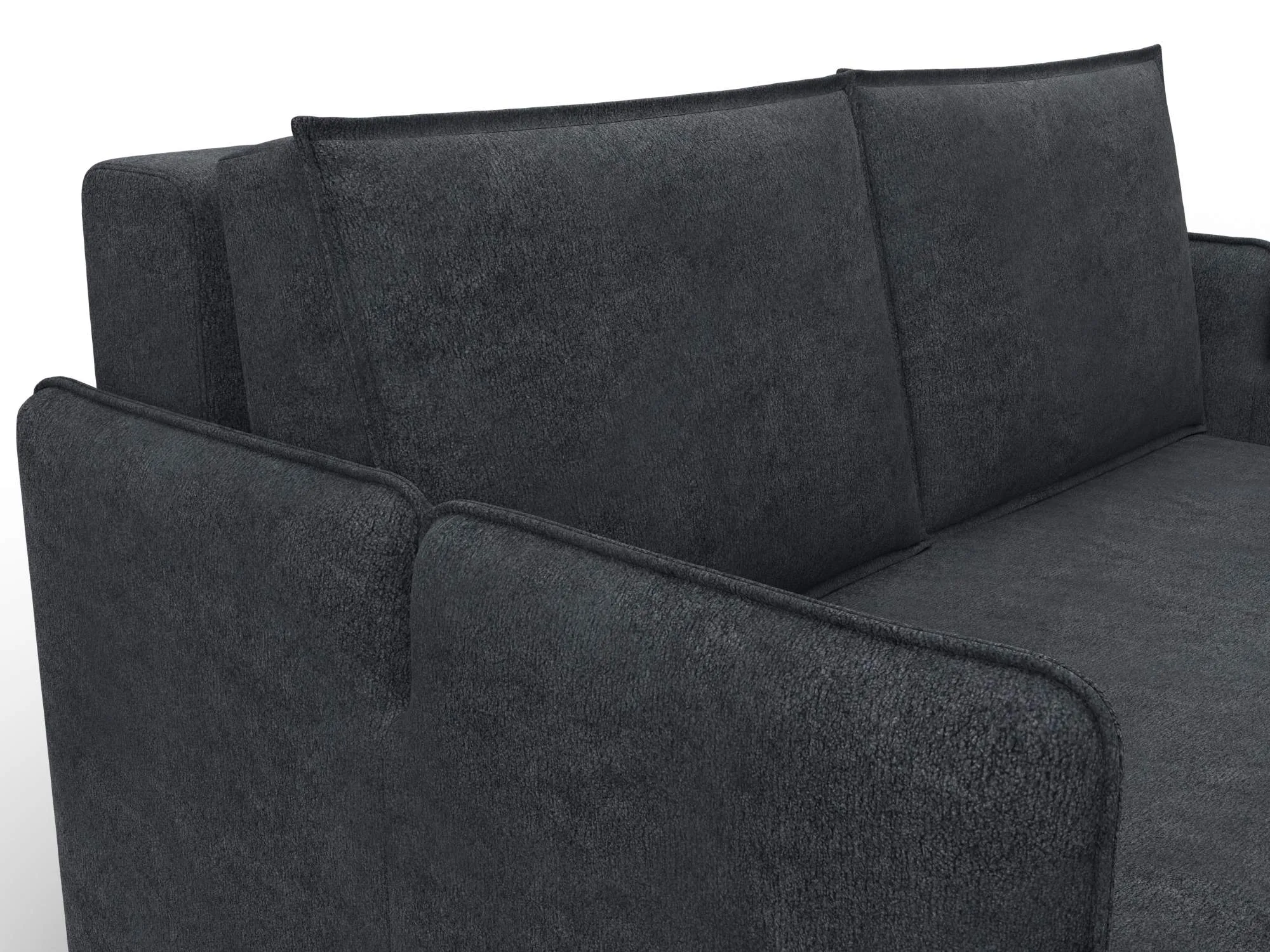 Диван прямой Лига-117 ( LAIM 26 темно-серый )