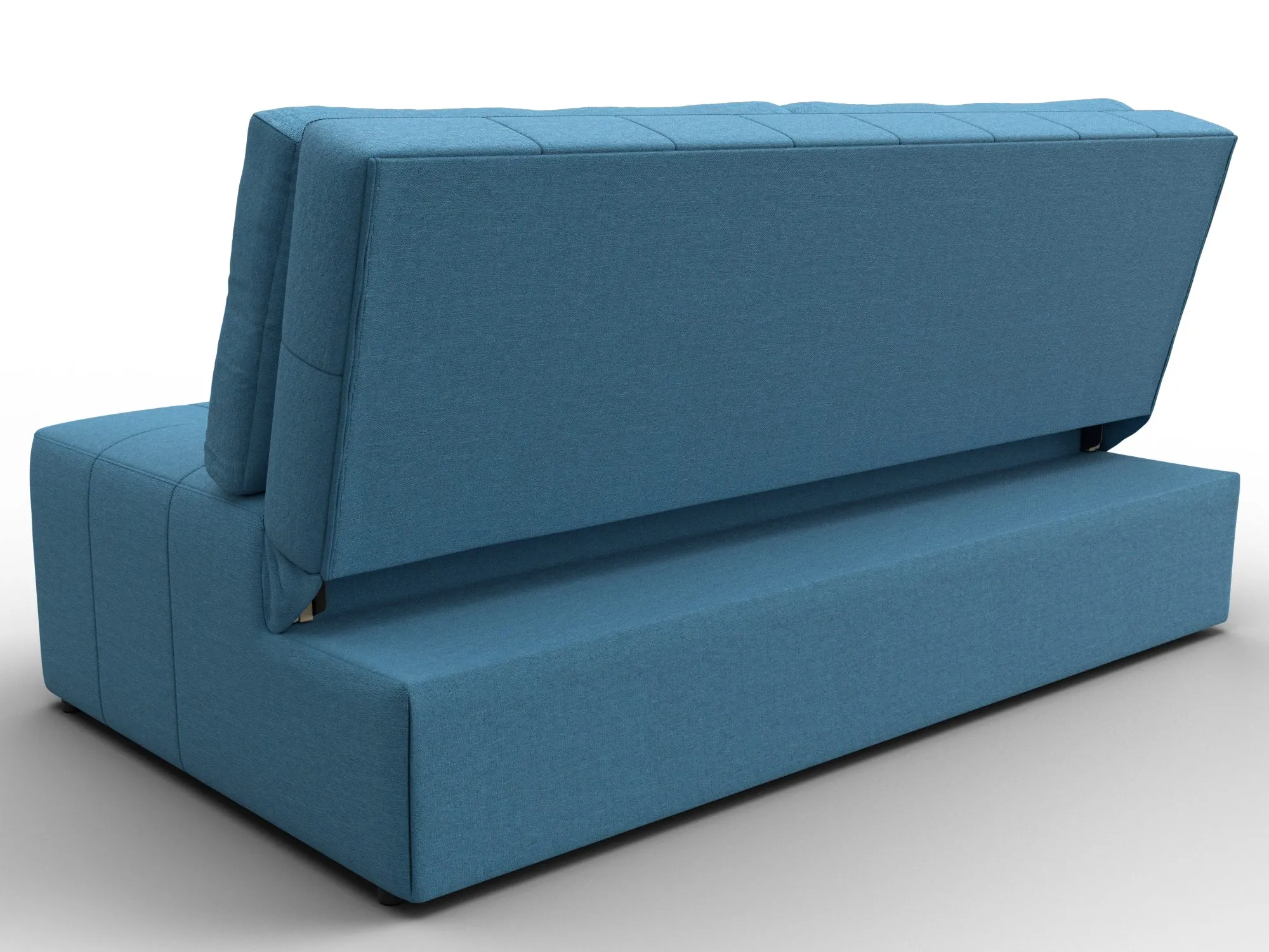 Диван прямой Лига-107 (160) ( Амур 10 голубой )