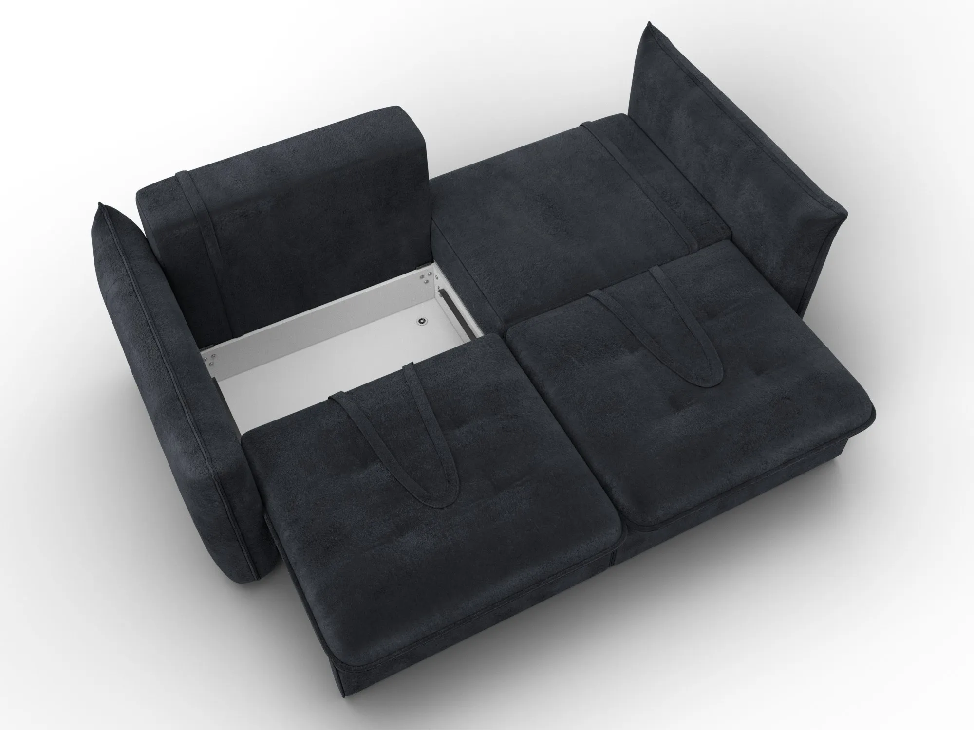 Диван прямой Лига-100 НПБ ( TOWER 11 темно-серый )