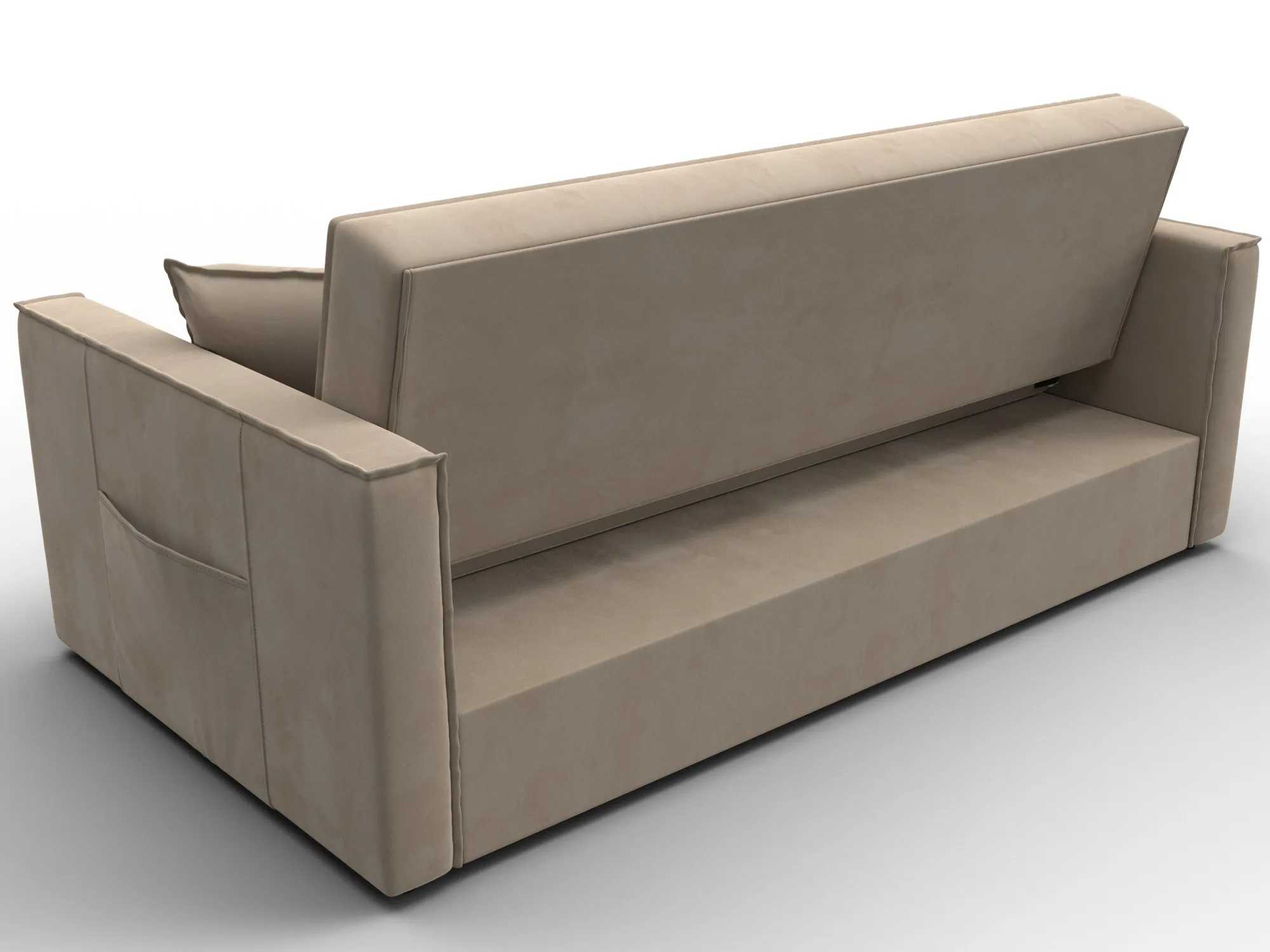 Диван прямой Лига-104 (160) ( SEVEN 729 бежевый )