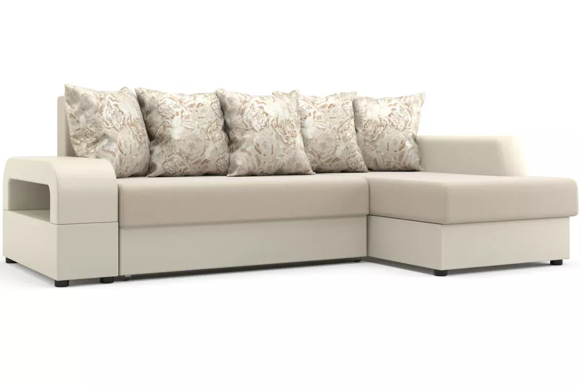 Диван угловой Марго Бежевый  Правый