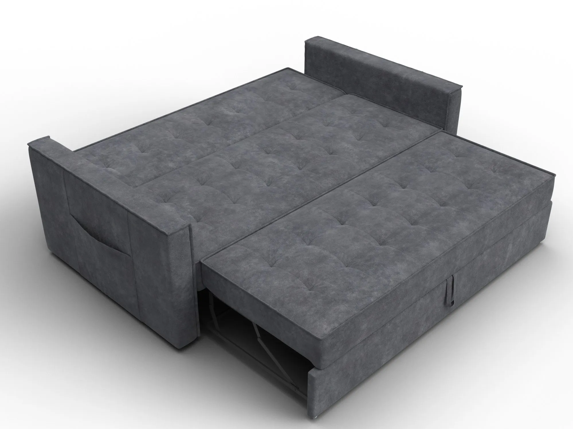 Диван прямой Лига-104 (160) ( BRUT 16 темно-серый )