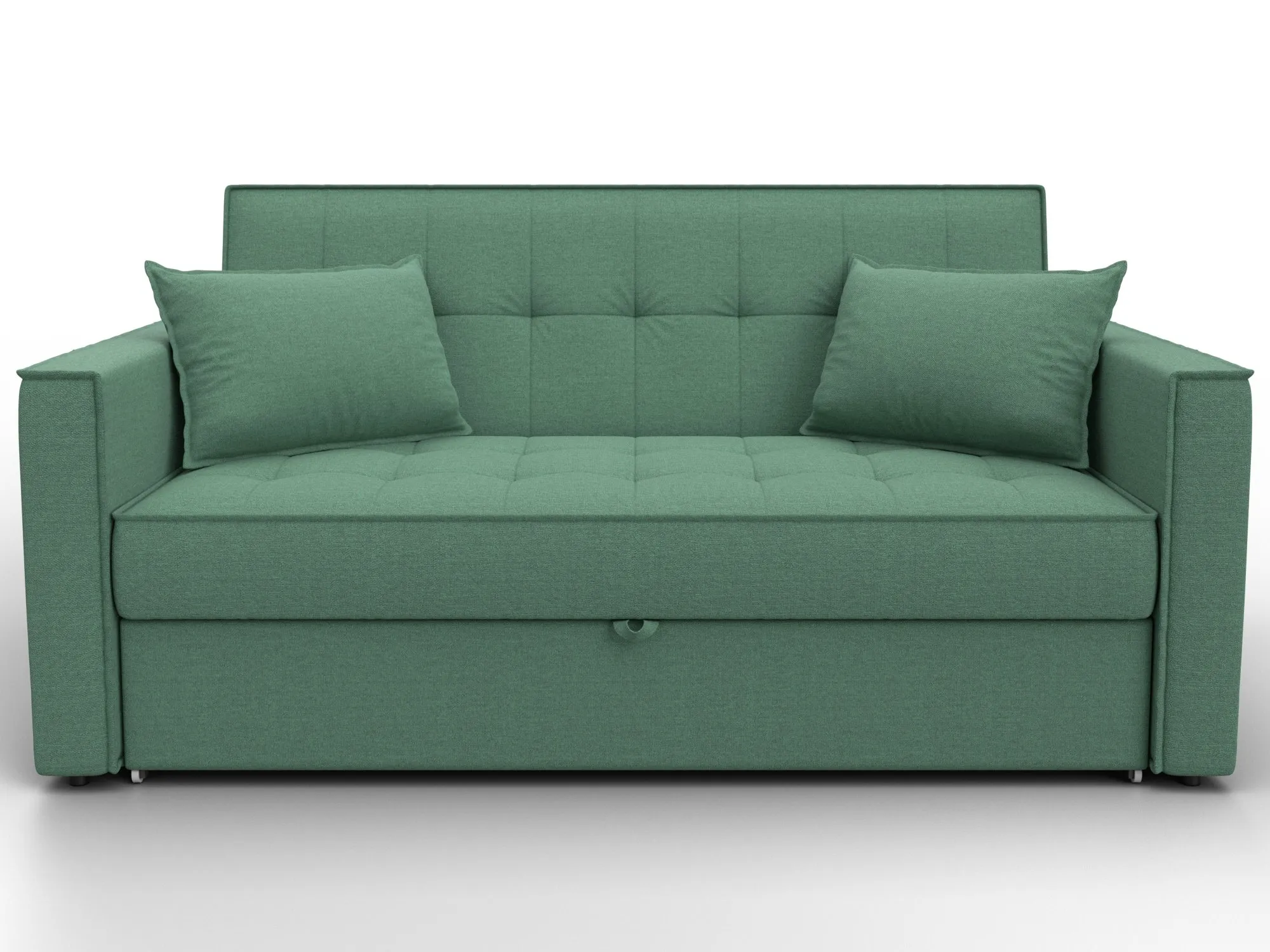 Диван прямой Лига-104 (140) ( Амур 11 зеленый )