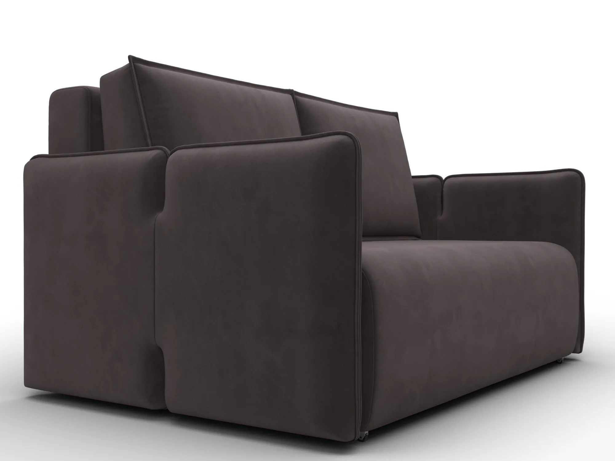 Диван прямой Лига-117 ( SEVEN 727 коричневый )