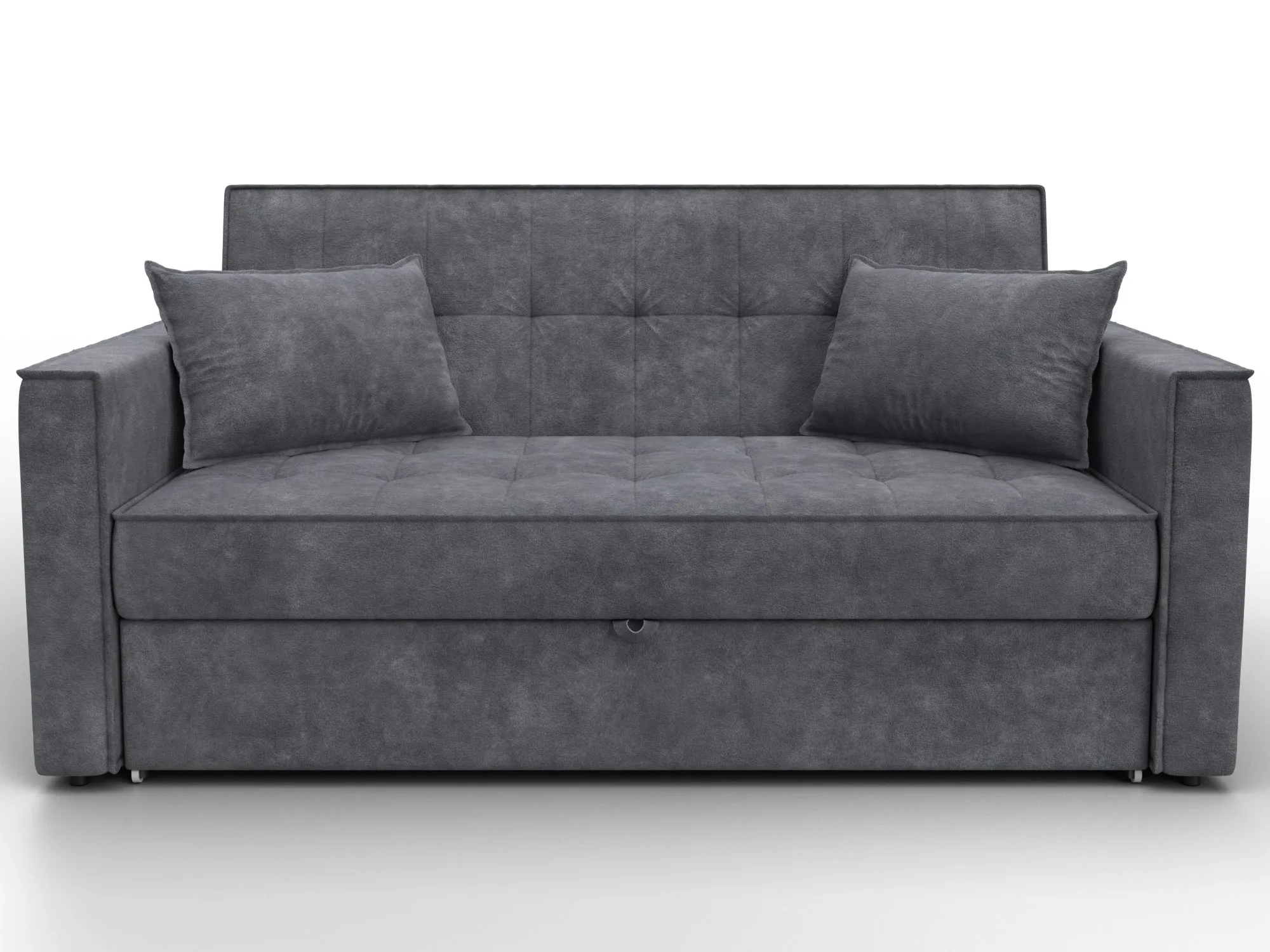 Диван прямой Лига-104 (140) ( BRUT 16 темно-серый )