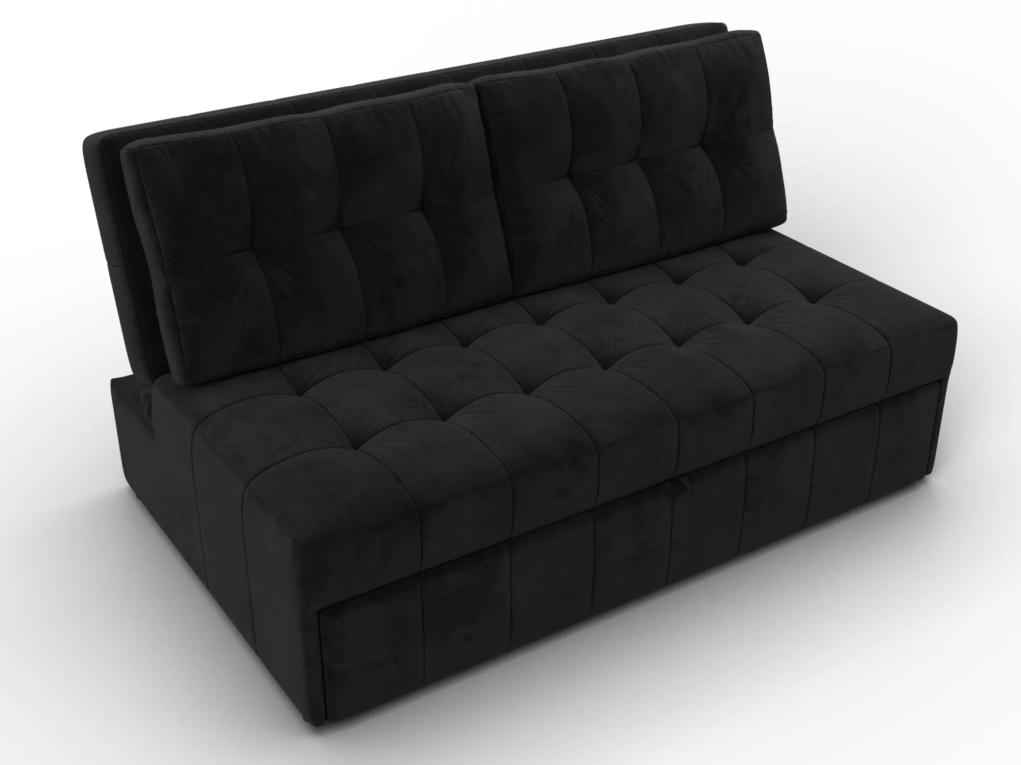 Диван прямой Лига-107 (140) ( SEVEN 35 черный )