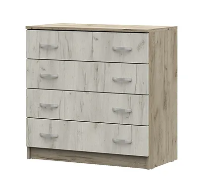 Комод 4 ящика Басса КМ 554 М дуб крафт