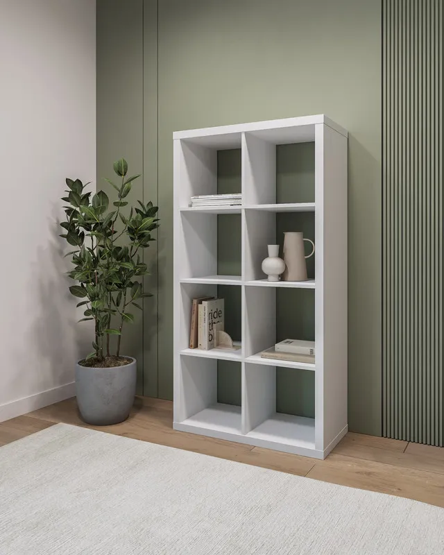 S00036 Фора 8 стеллаж 76х146х38, белый