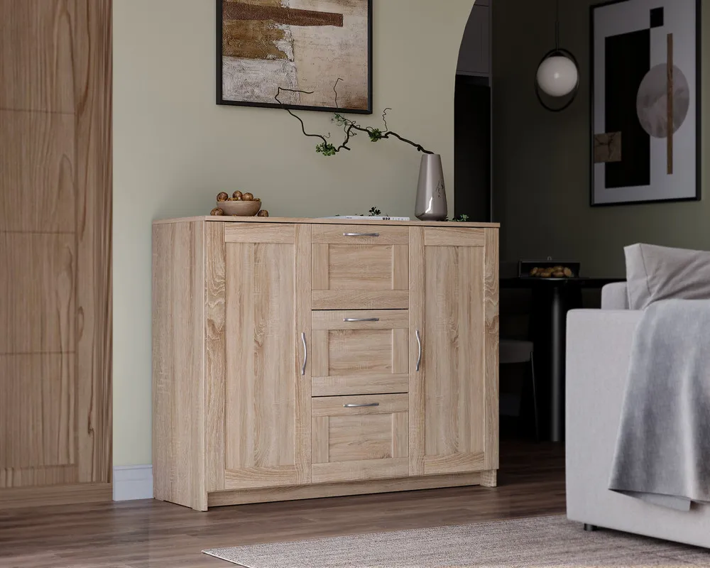 2.02.03.340.3 СИРИУС тумба 2 двери и 3 ящика 117х95 сонома RU