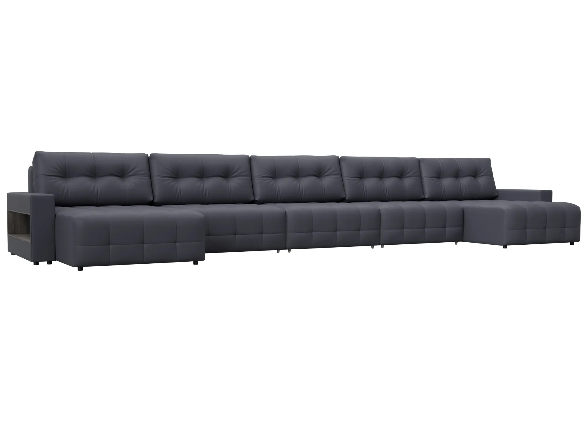 Диван П-образный с полками Лига-053 НПБ МегаЛонг