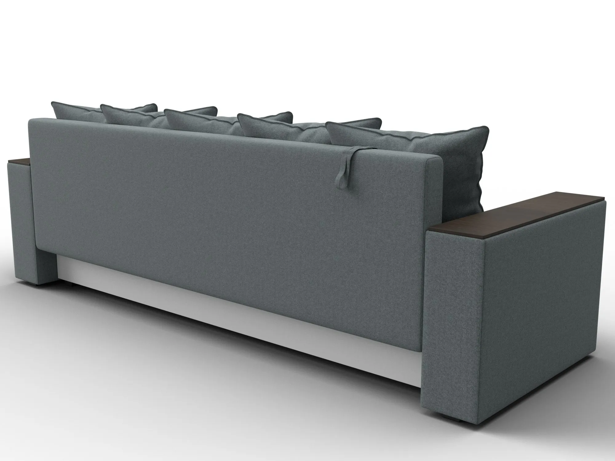 Диван прямой Дубай Лайт ( Амур 07 серый )