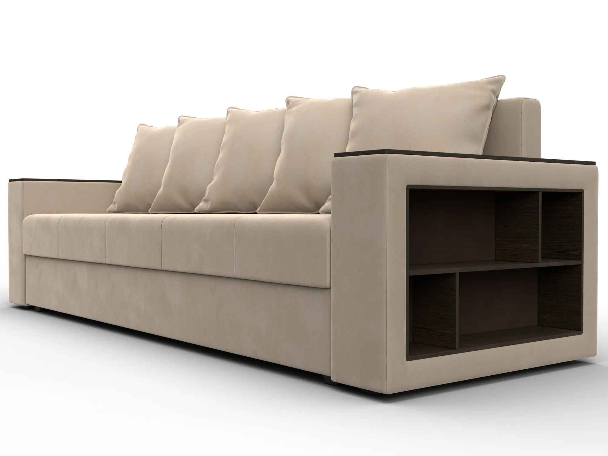 Диван прямой Дубай Лайт ( SEVEN 729 бежевый )