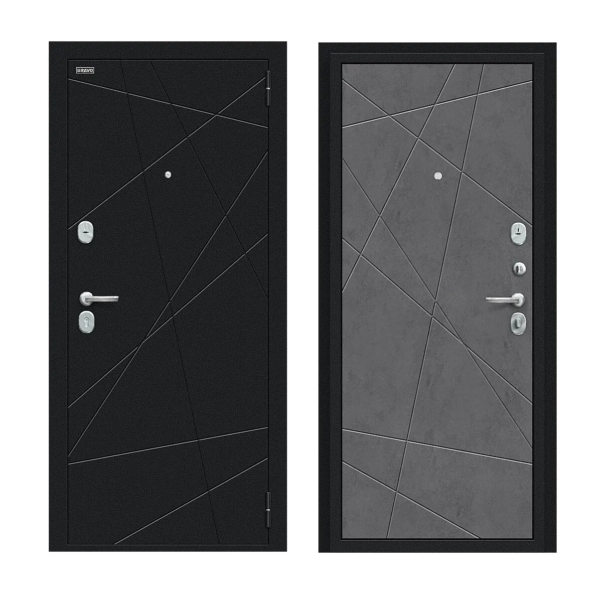 Входная металлическая дверь Граффити-5 Букле черное/Slate Art