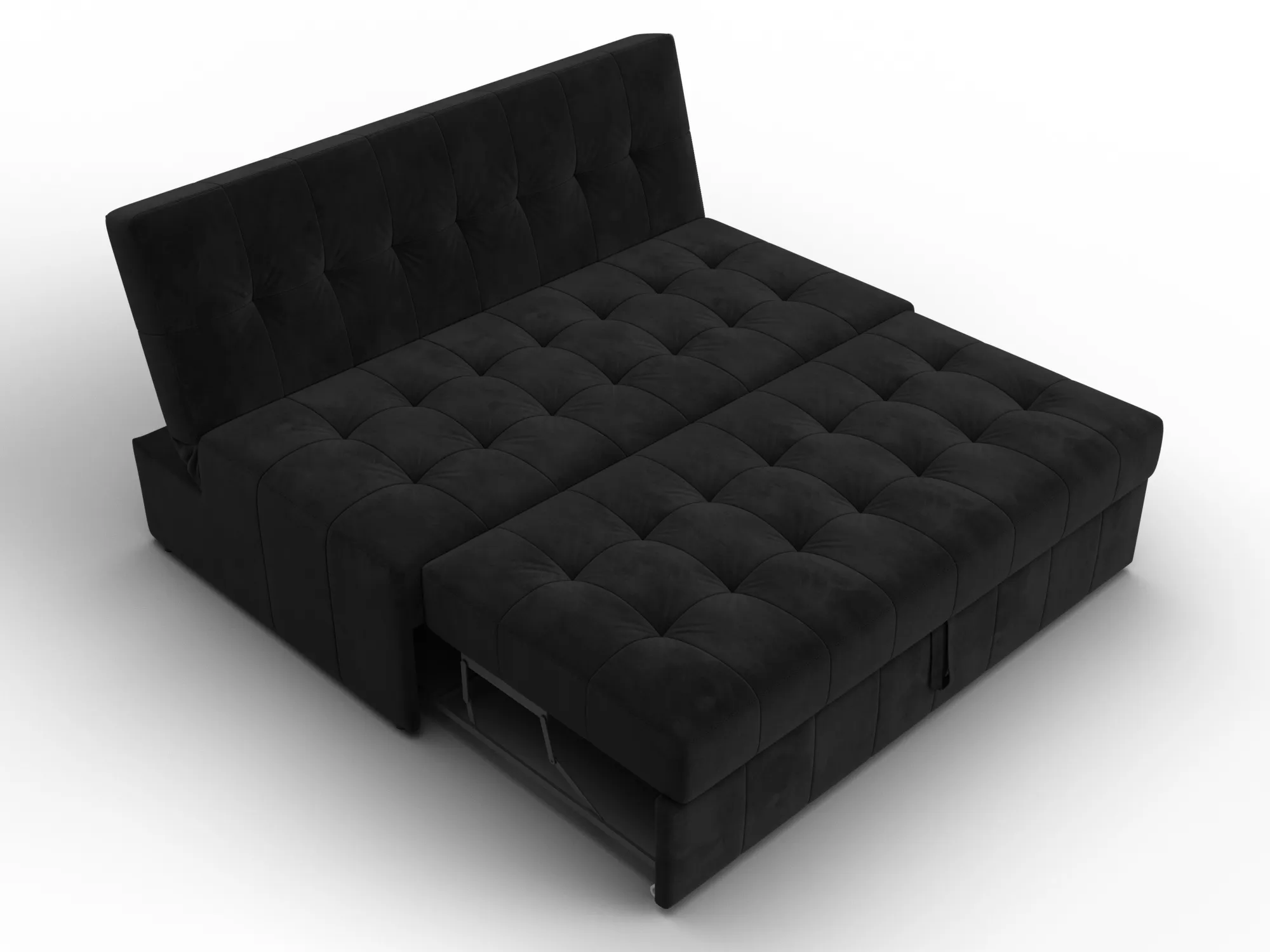 Диван прямой Лига-107 (140) ( SEVEN 35 черный )