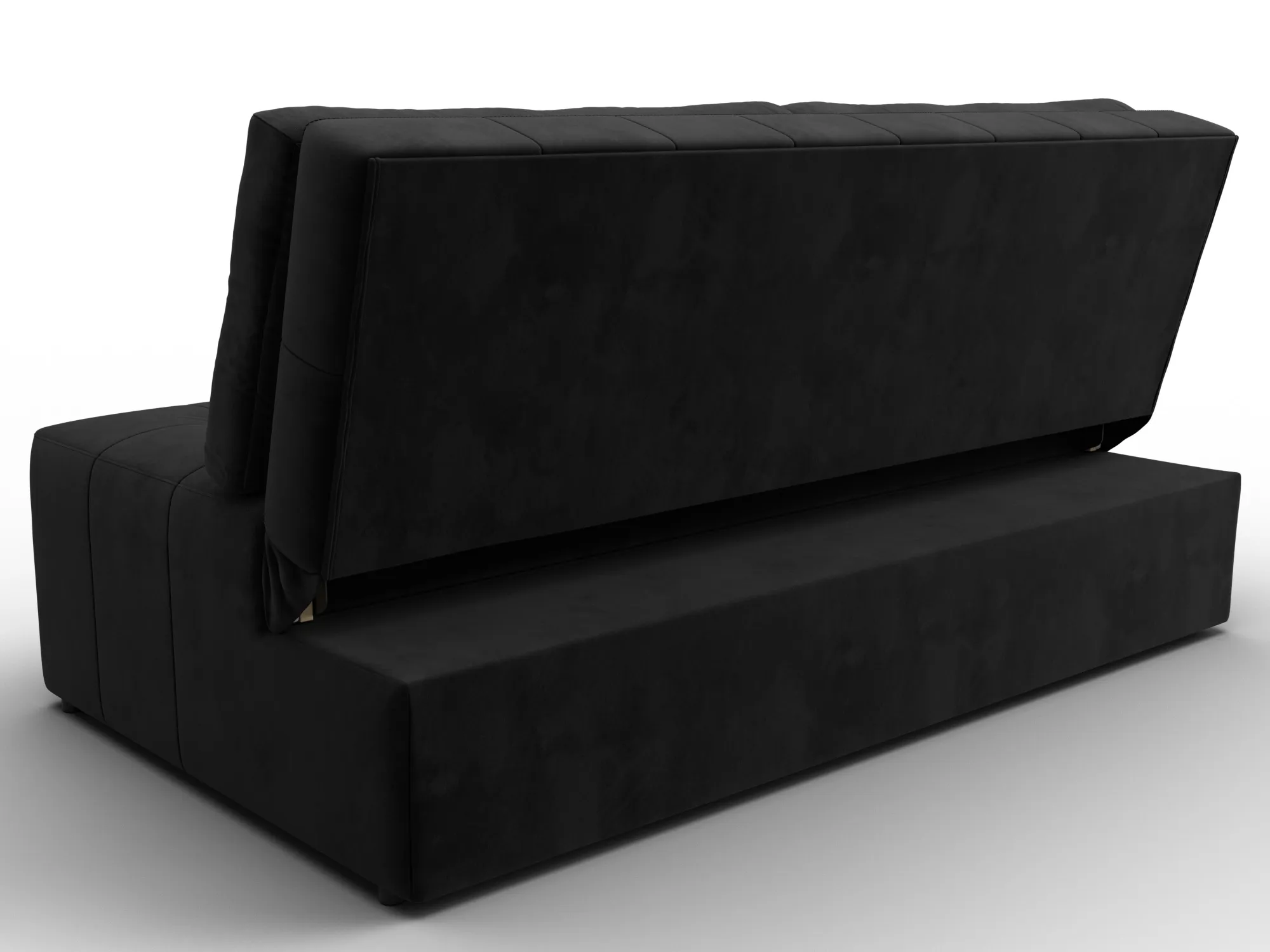 Диван прямой Лига-107 (160) ( SEVEN 35 черный )