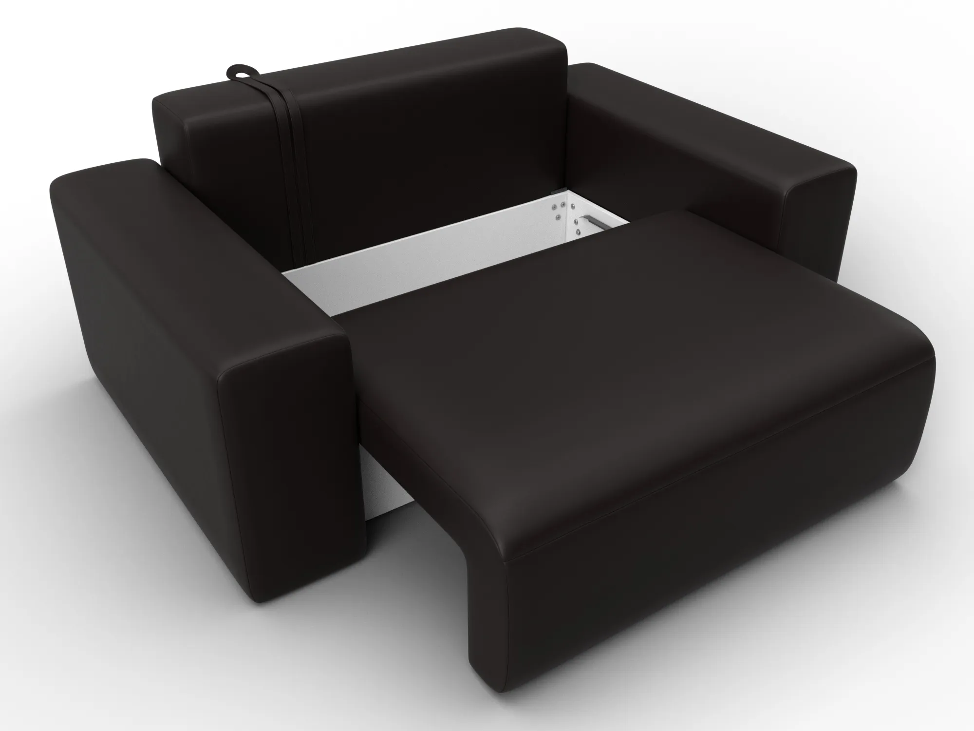 Кресло Лига-036 НПБ ( GRIFON 12 коричневый )