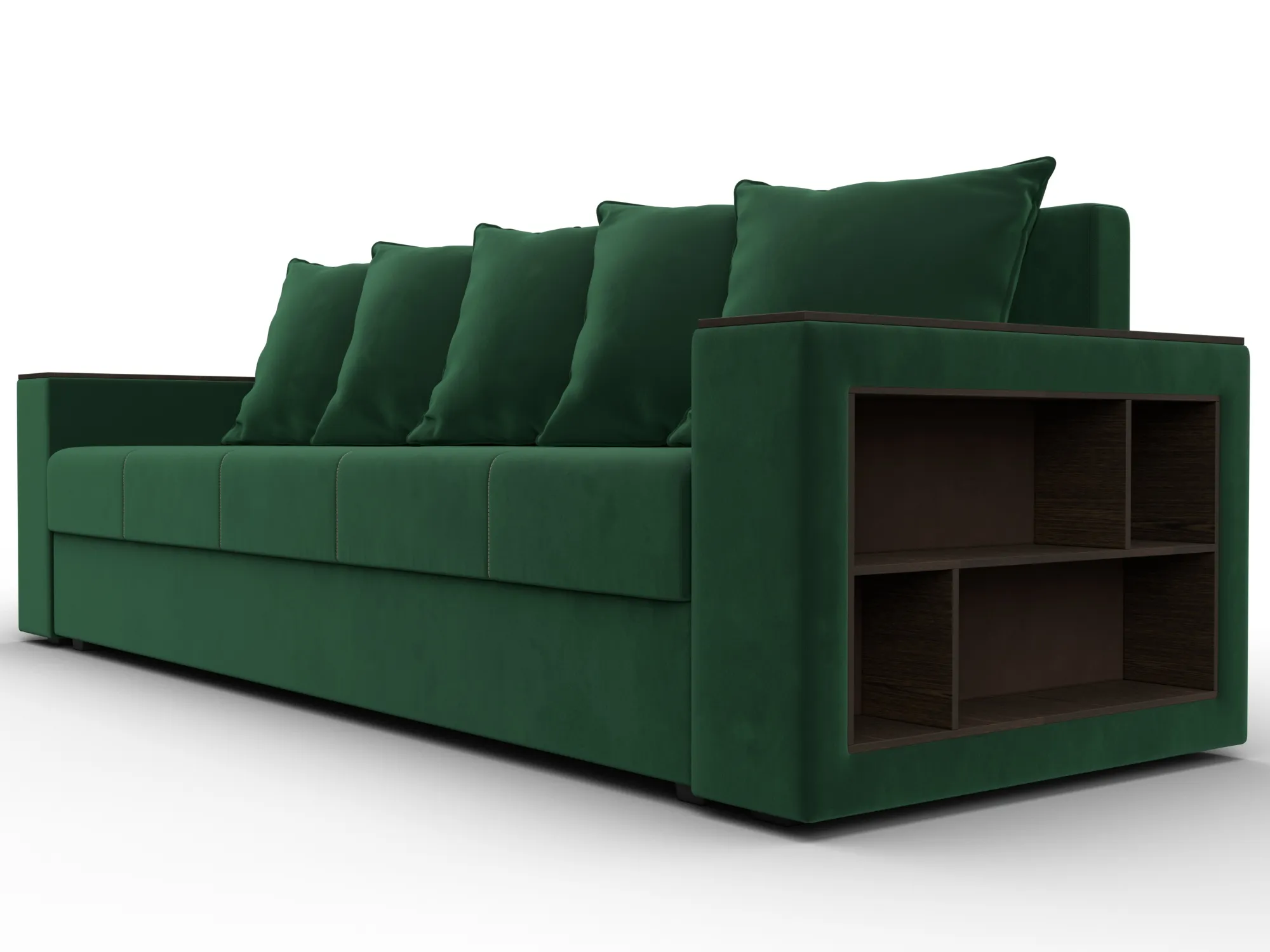 Диван прямой Дубай Лайт ( SEVEN 626 зеленый )