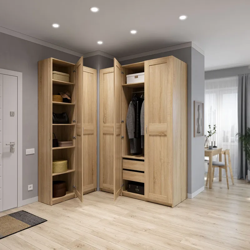 2.06.01.040.3 МАКС шкаф 2 двери 75х38х233 сонома RU