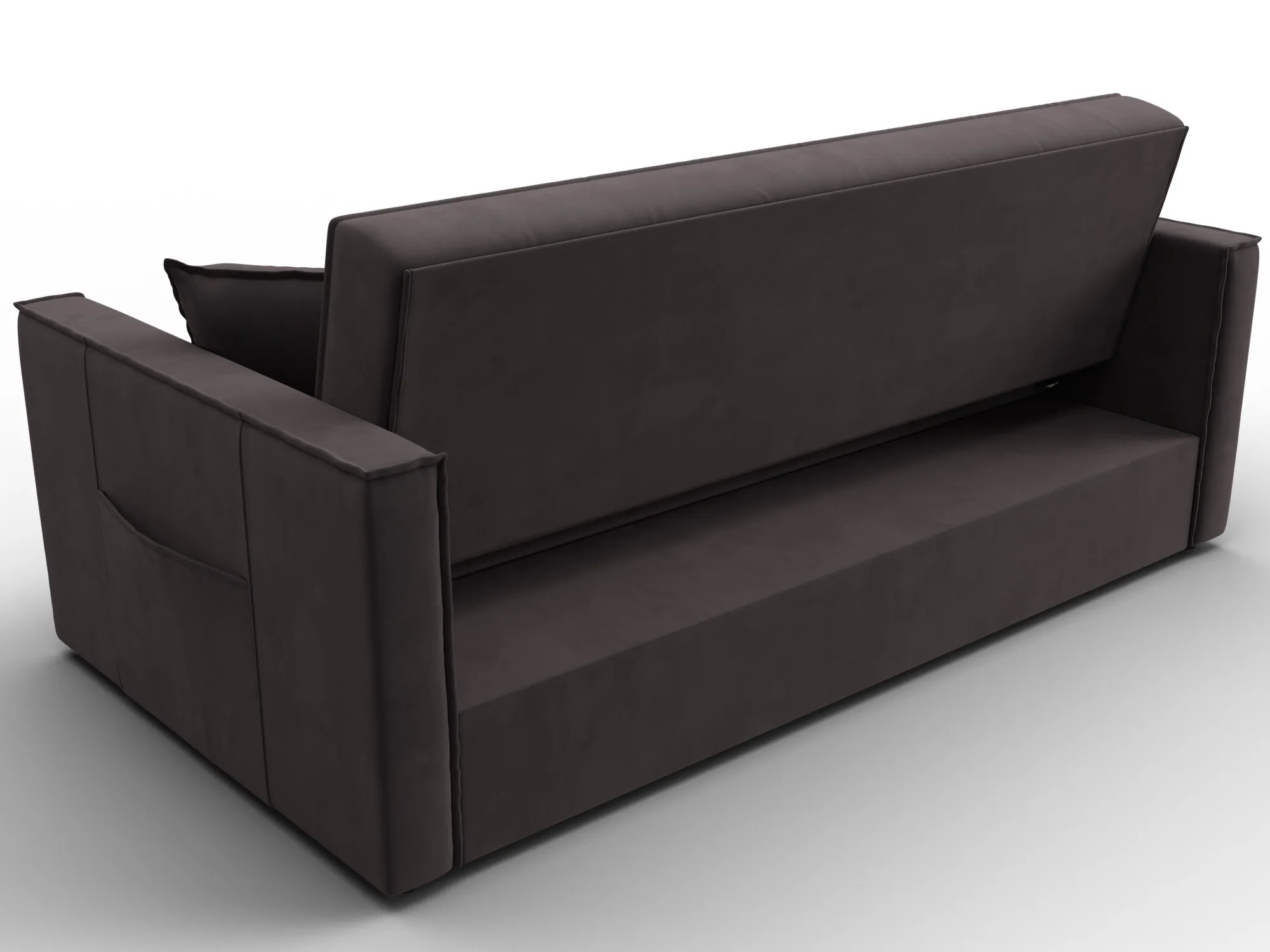 Диван прямой Лига-104 (160) ( SEVEN 727 коричневый )