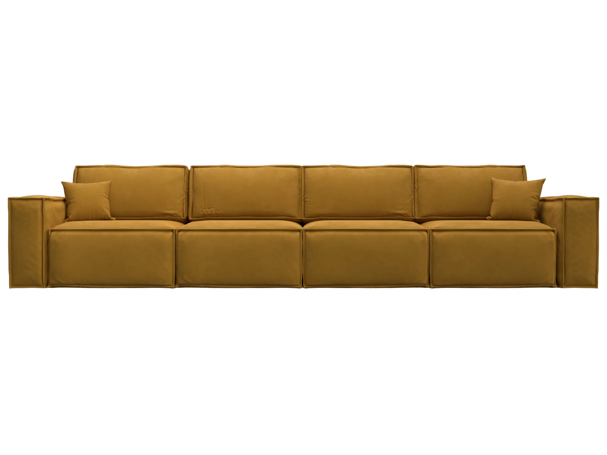 Диван прямой Лига-081 НПБ МегаЛонг ( BRUT 10 желтый )